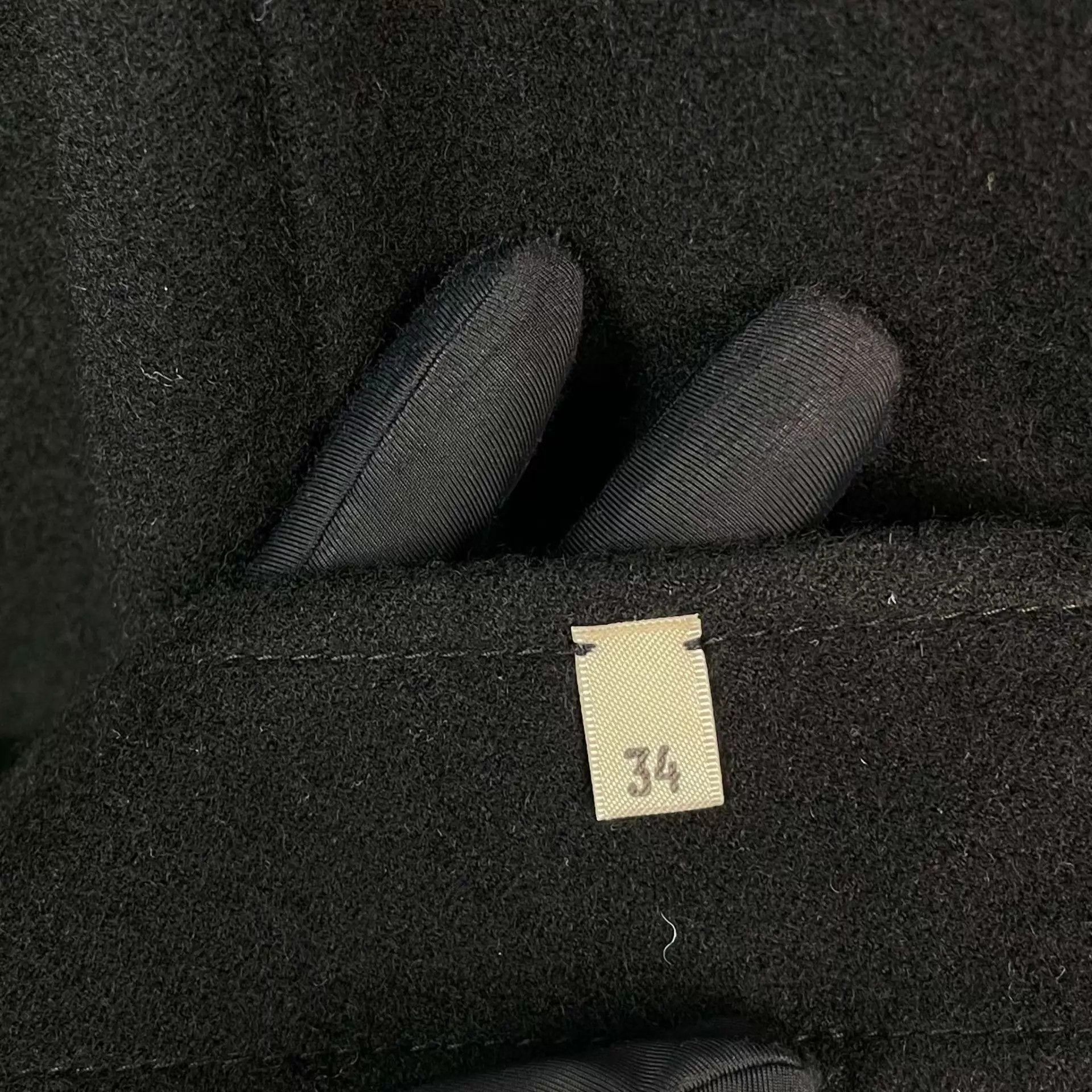 Hermes Hermès cashmere leather collar coat black 34 Size XS / US 0-2 / IT 36-38 - 6 Thumbnail