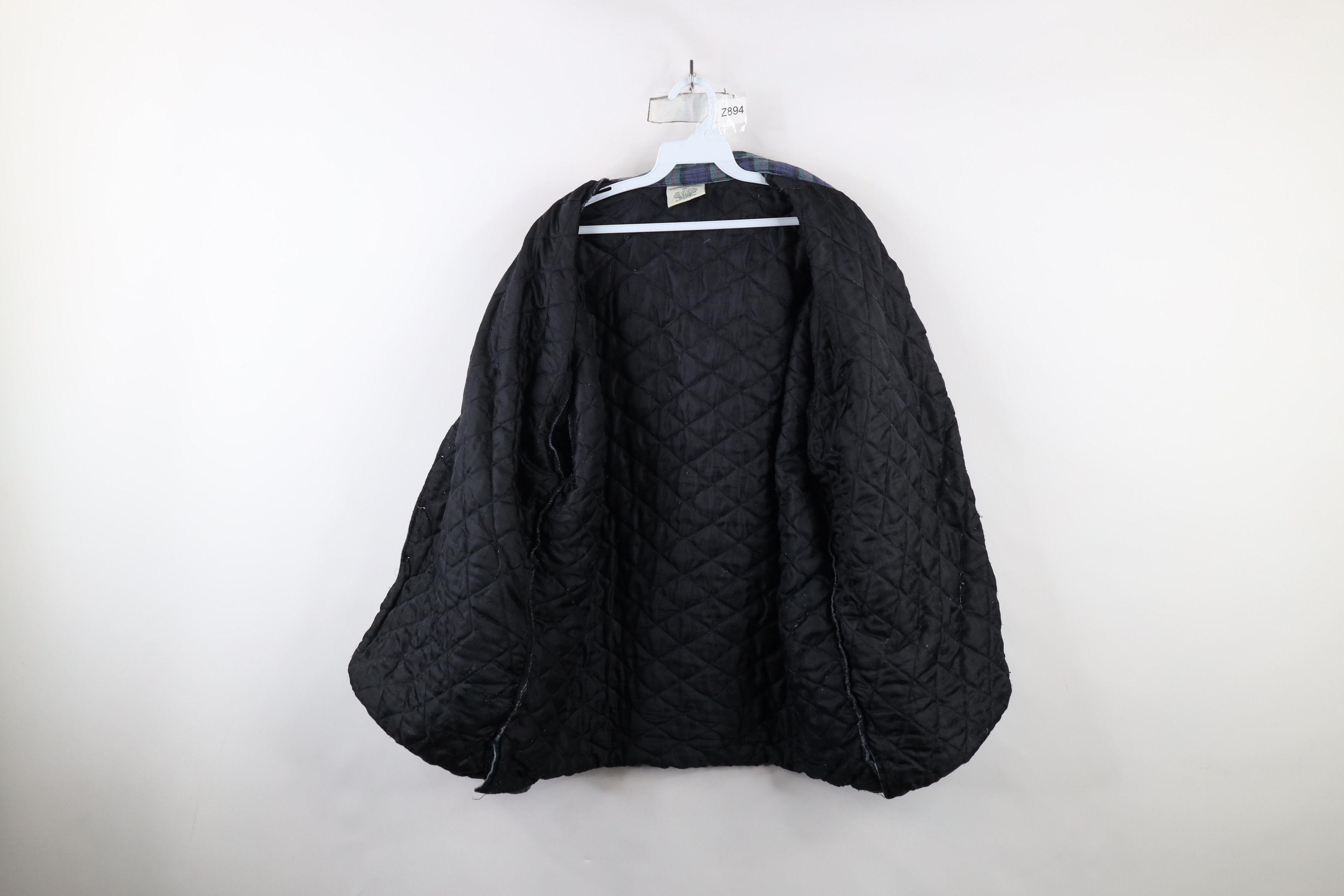 Vintage Vintage 90s Streetwear Quilted Flannel Button Shirt Jacket Size US XL / EU 56 / 4 - 11 Thumbnail