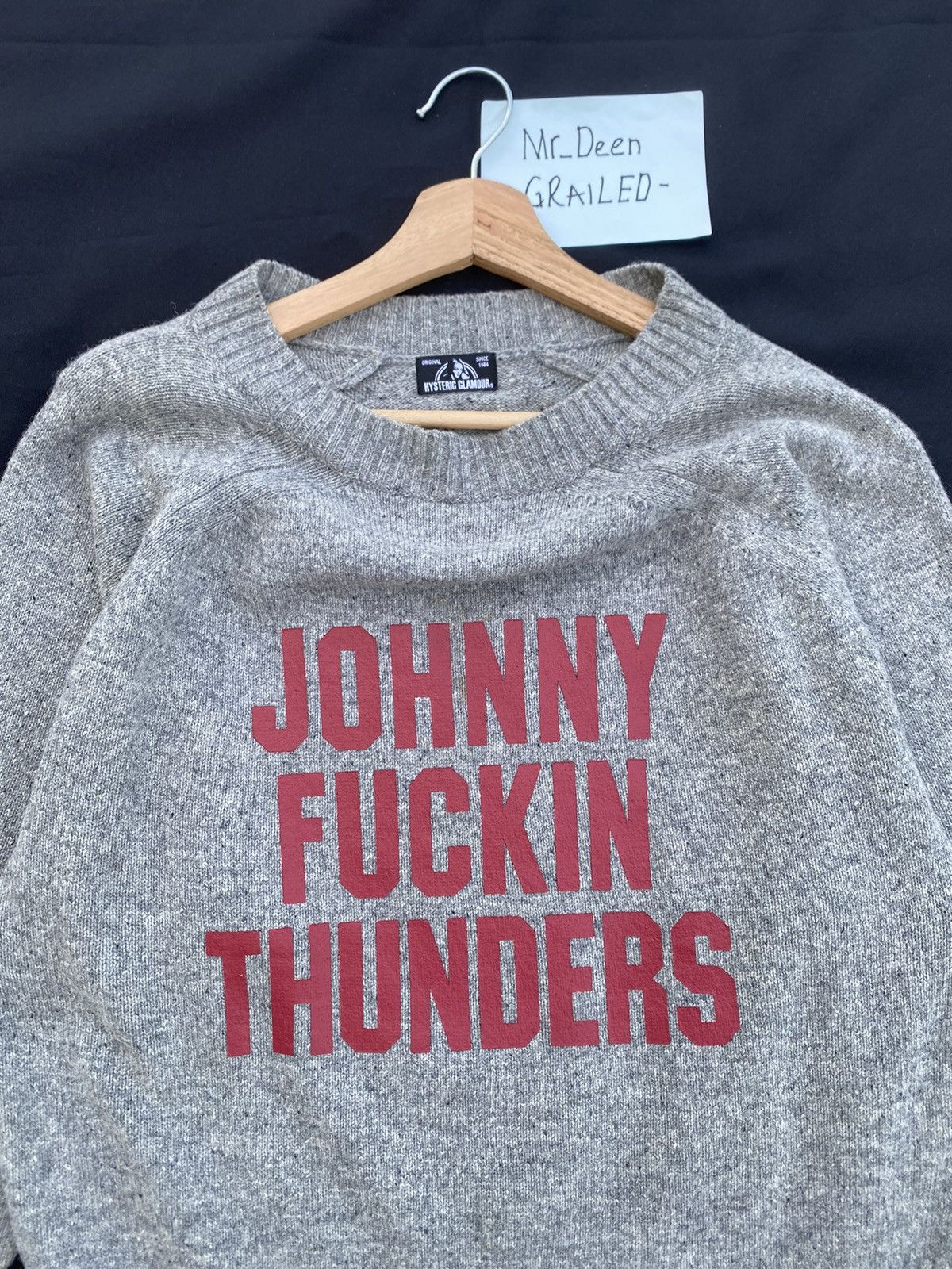 Hysteric Glamour Rare Hysteric Glamour Johny Fucking Thunder Wool Sweater Size US M / EU 48-50 / 2 - 8 Thumbnail