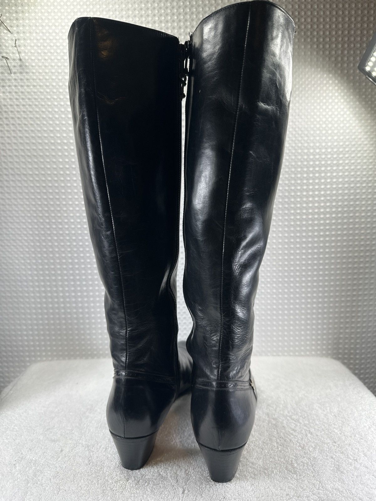 Salvatore Ferragamo Salvatore Ferragamo Black Leather Boots Sz 5.5 Size US 5.5 / IT 35.5 - 5 Thumbnail