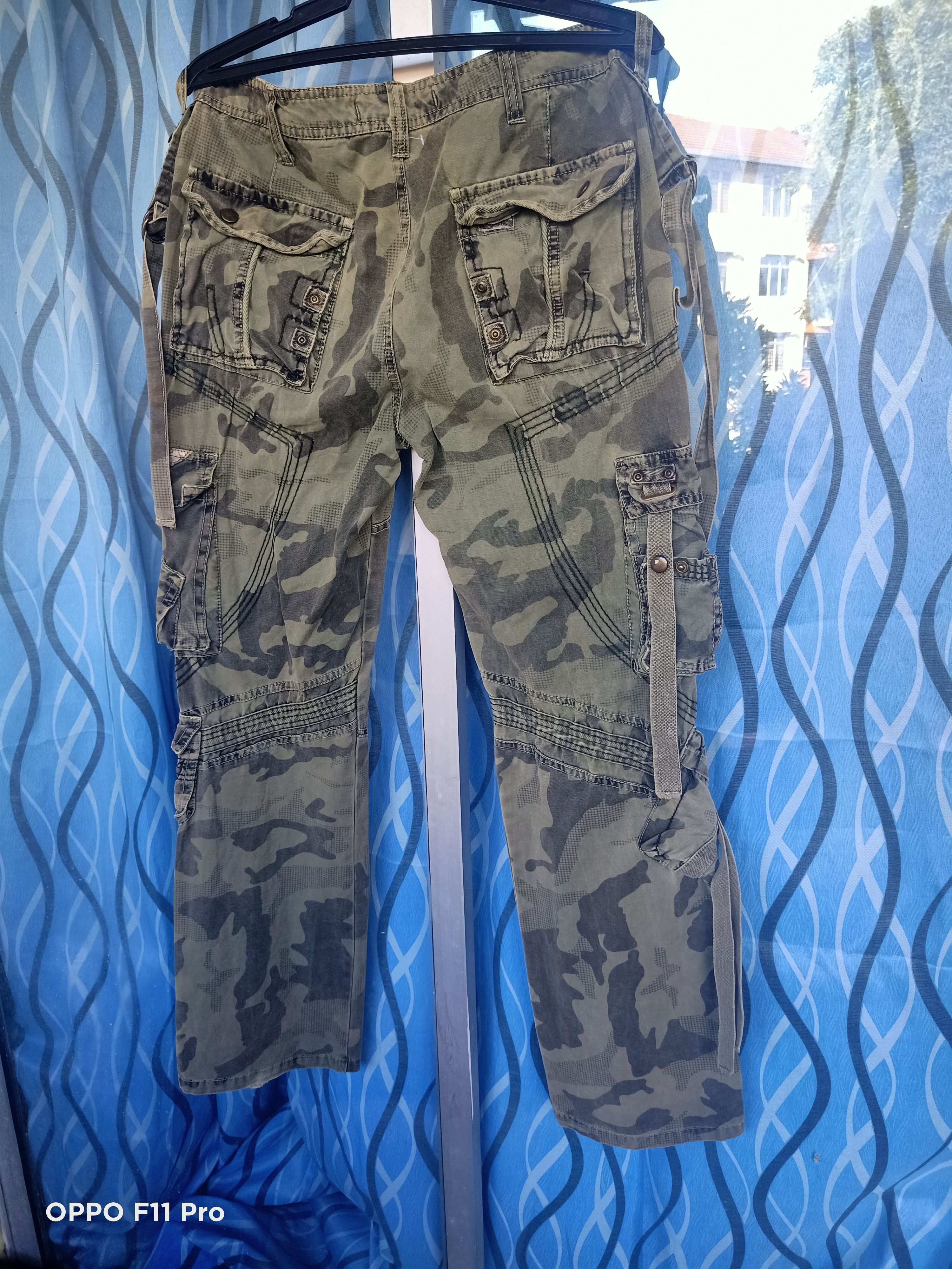 99%IS- × Beauty Beast Parachute Bondage Camo Cargo Pants Size US 32 / EU 48 - 6 Thumbnail
