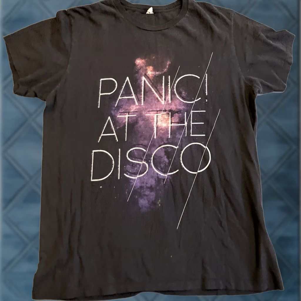 X-LARGE Panic at The Disco T-Shirt Black Short Sleeve 100% Cotton L Mens Regular Round Neck Graphic Print Size US L / EU 52-54 / 3 - 1 Thumbnail
