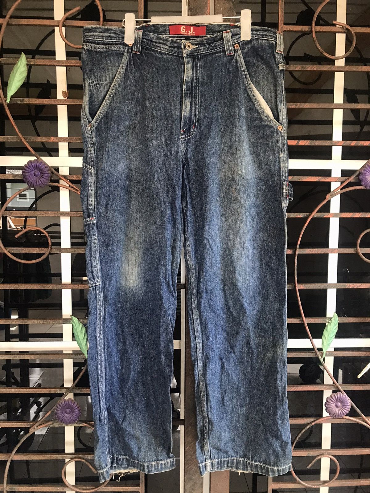 Guess × Vintage Vintage Guess Jeans Carpenter Wabash Made in USA Size US 35 - 1 Thumbnail