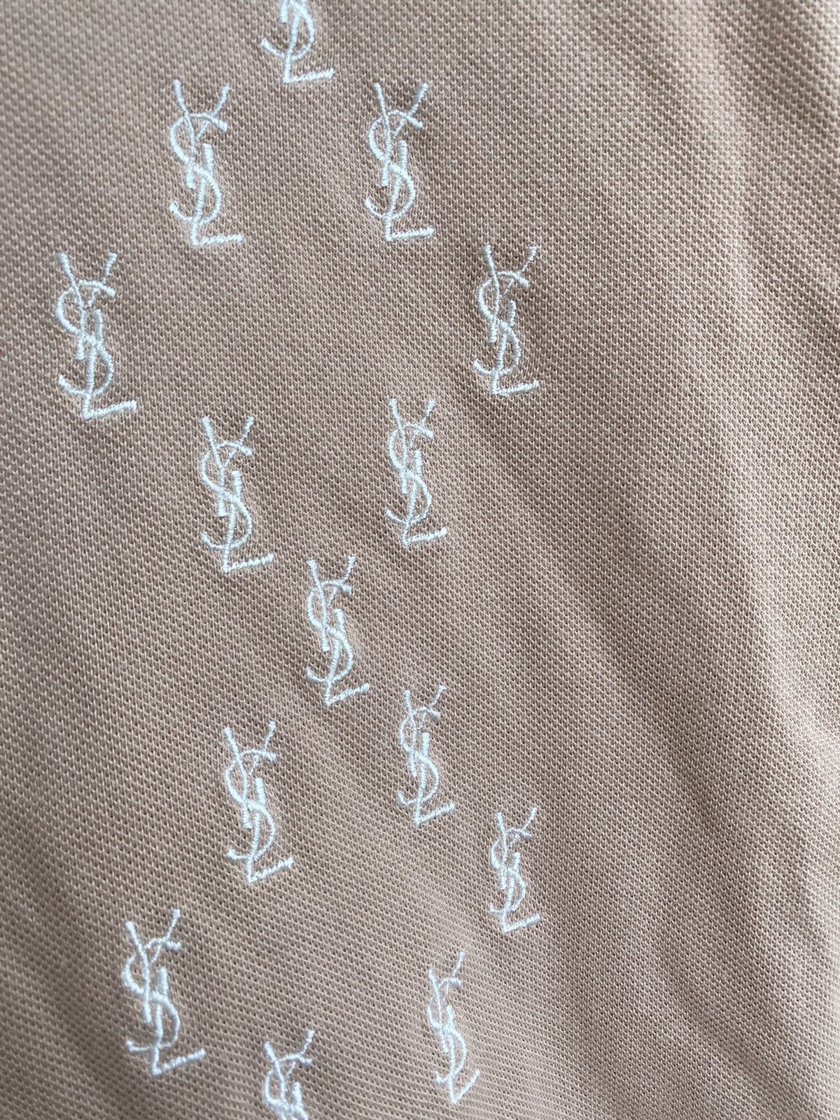 Yves Saint Laurent Monogram YSL Polo Beige YSL T-shirt YSL Shirt Size US M / EU 48-50 / 2 - 4 Thumbnail