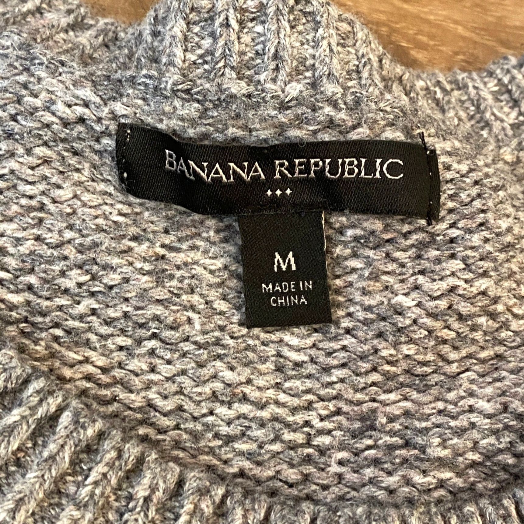 Banana Republic Banana Republic Sweater Mens Medium Marled Crewneck Pullover Grey Wool Blend Size US M / EU 48-50 / 2 - 3 Thumbnail