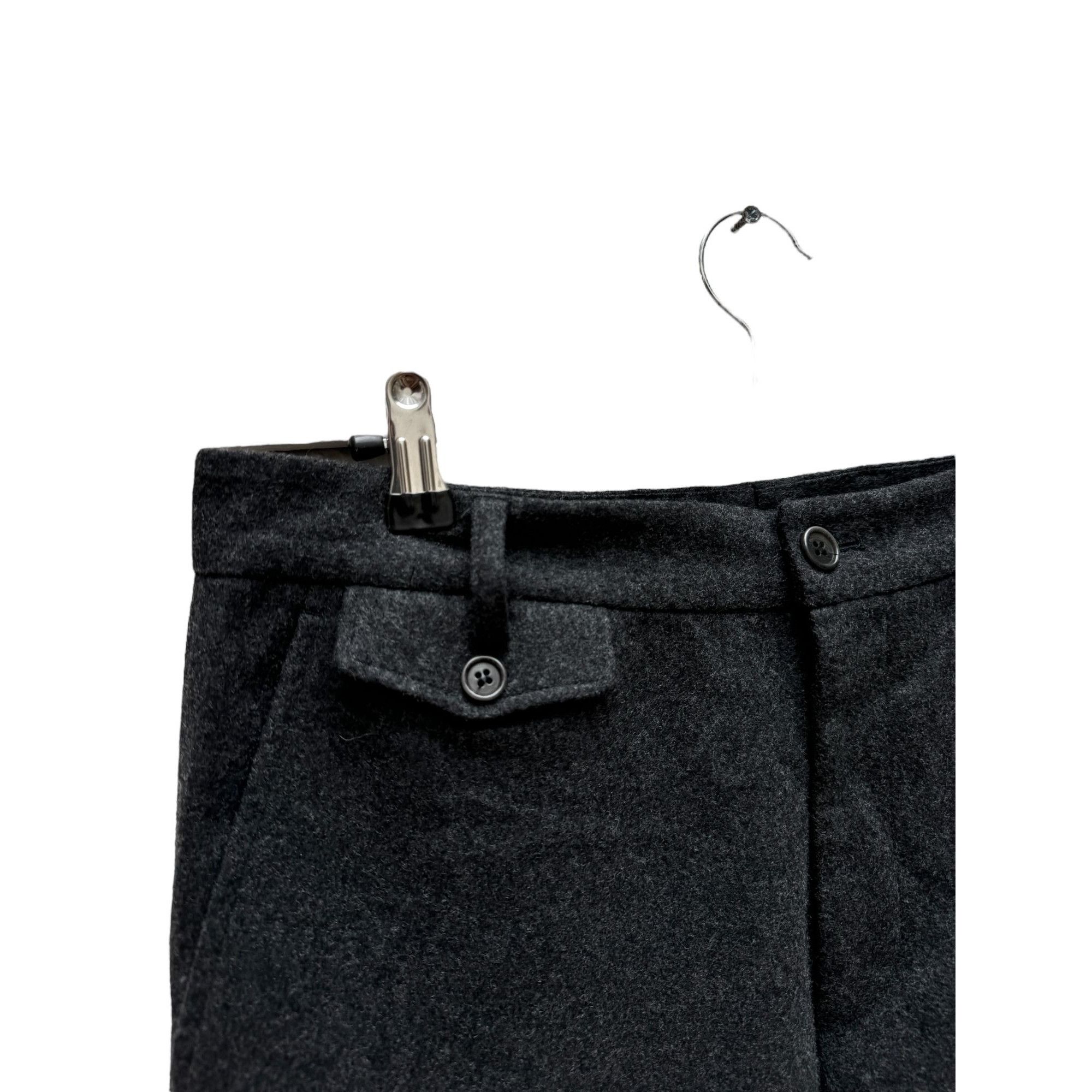 Dries Van Noten Grey Wool Wide Pants Size US 30 / EU 46 - 5 Thumbnail