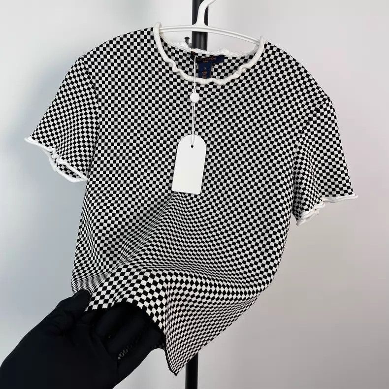 Louis Vuitton Louis Vuitton 2022ss black and white checkerboard short sl Size S / US 4 / IT 40 - 5 Thumbnail