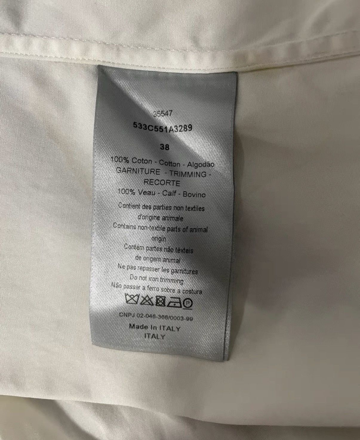 Dior Dior Logo White Shirt Size US L / EU 52-54 / 3 - 4 Thumbnail