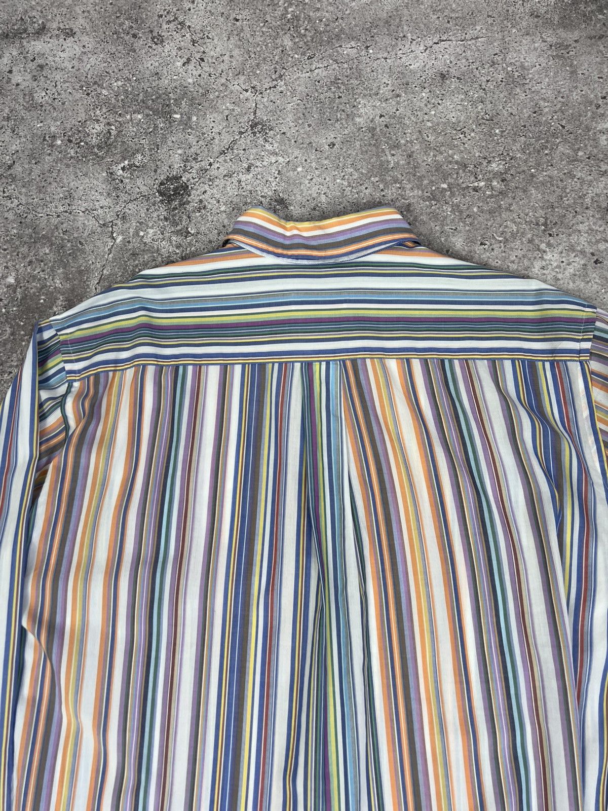 Etro Etro Striped Multicolor Shirt Button Up Long Sleeve Size US XL / EU 56 / 4 - 14 Thumbnail