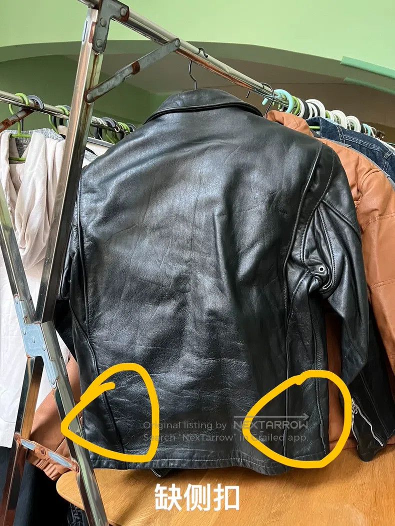 Schott Schott 643E Leather Jacket Size US XXS / EU 40 - 9 Thumbnail