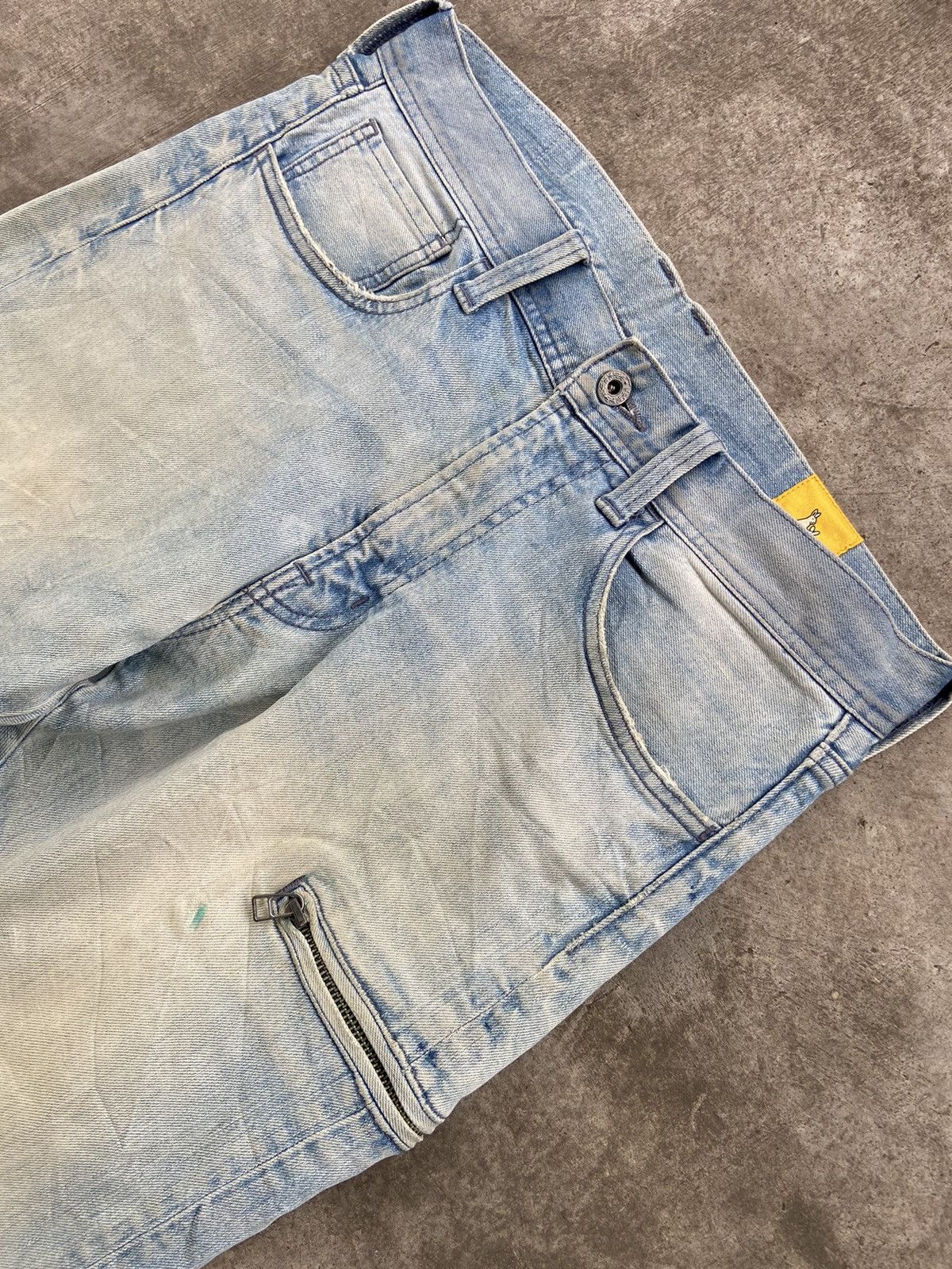 FR2 FR2 Denim Cowhide Distressed Knee Tappered Fits Denim Pants Size US 33 - 4 Thumbnail