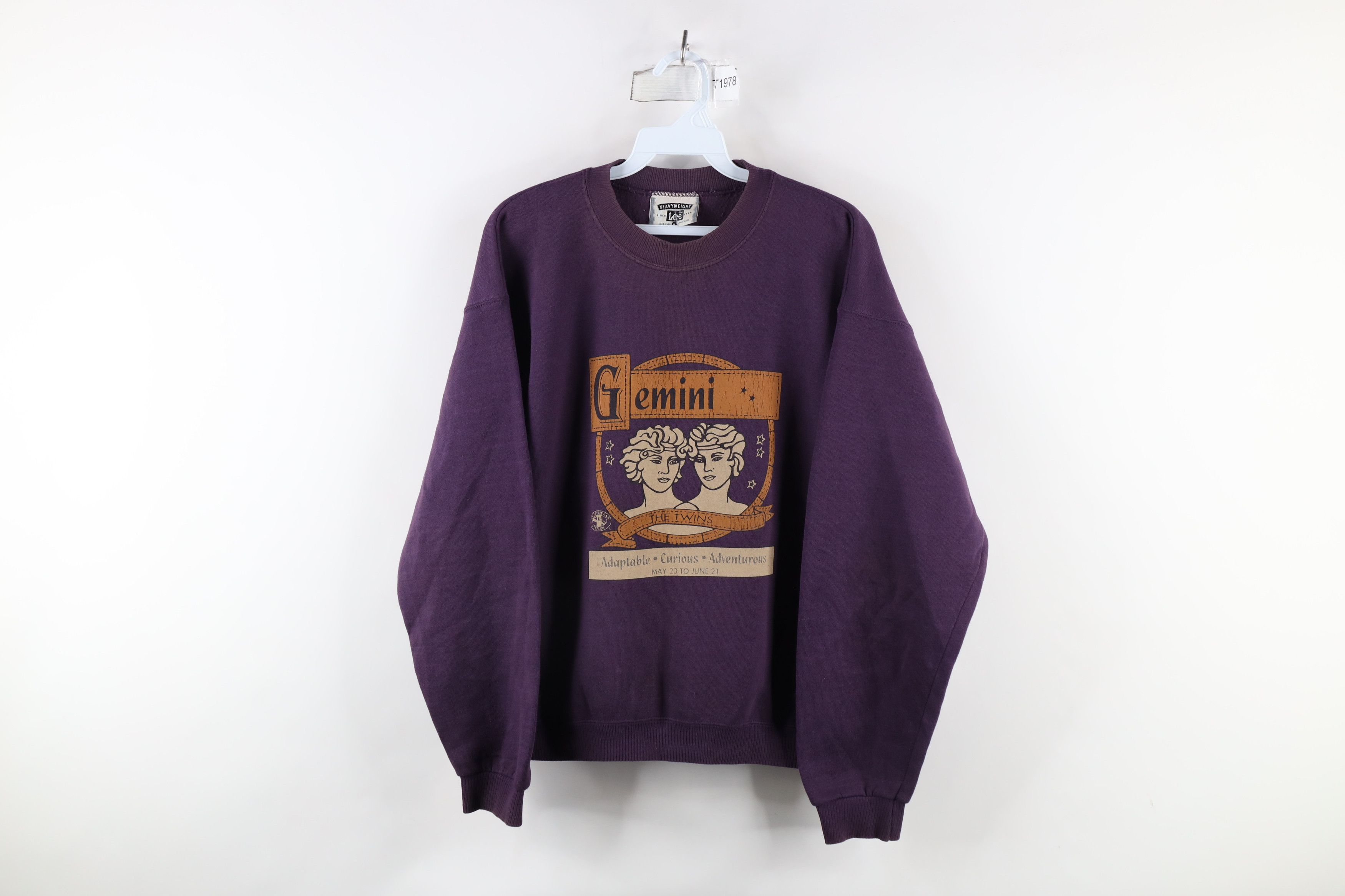 Vintage Vintage 90s Streetwear Gemini Astrology Sign Sweatshirt USA Size M / US 6-8 / IT 42-44 - 1 Thumbnail