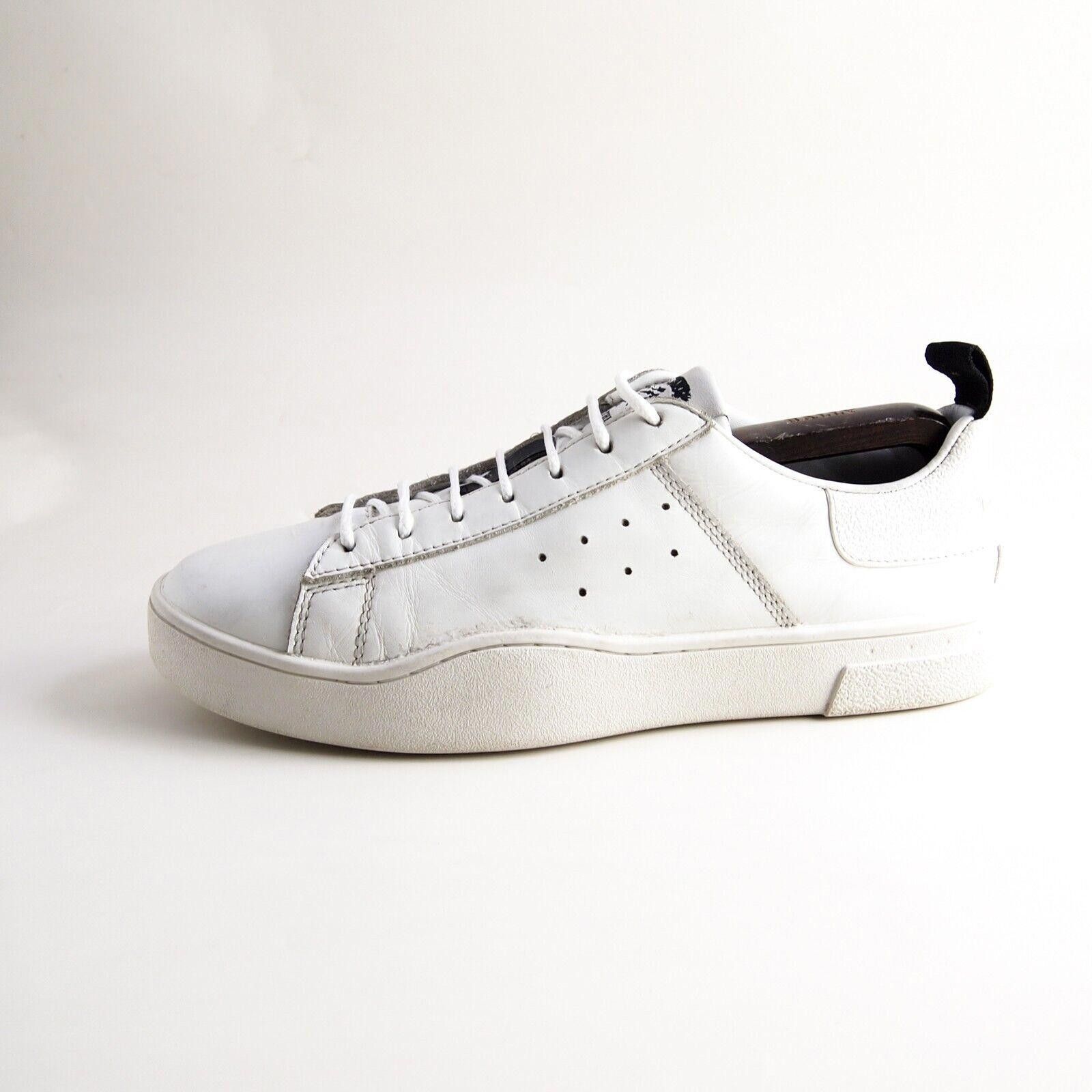 Diesel Diesel Low Top Sneakers White Leather Mens US 9 EU 42 Size US 9 / EU 42 - 1 Thumbnail