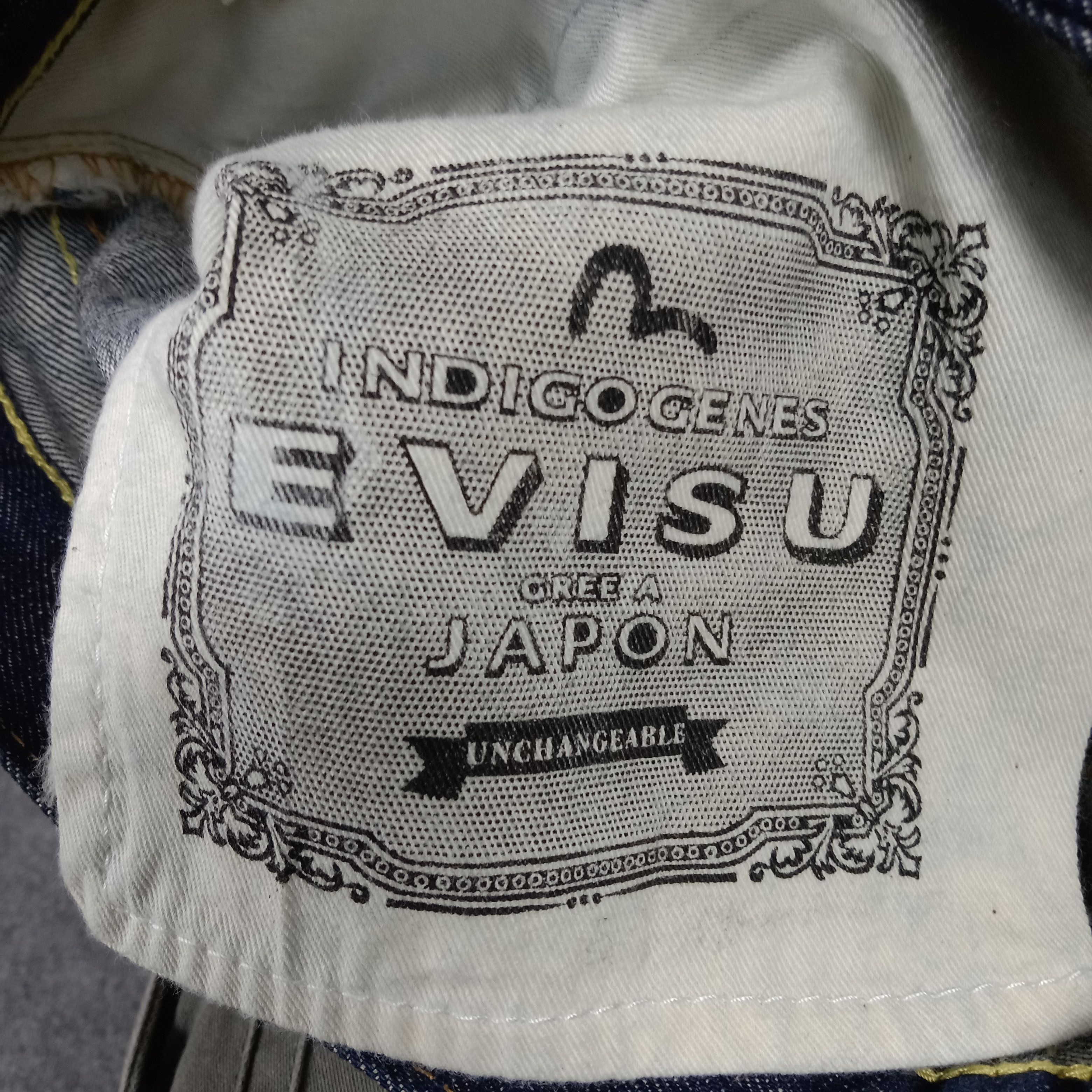 Japanese Brand × Vintage Evisu Japanese Brand Daicock Custom Art Denim Jeans Size US 31 - 14 Thumbnail