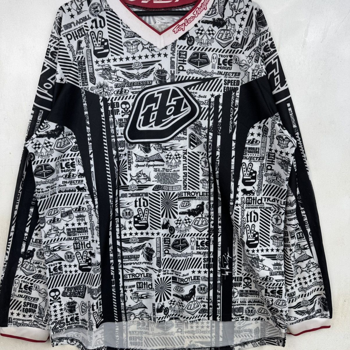 Vintage All Over Print Troy Lee Designs Long Sleeve Jersey Size US XL / EU 56 / 4 - 3 Thumbnail