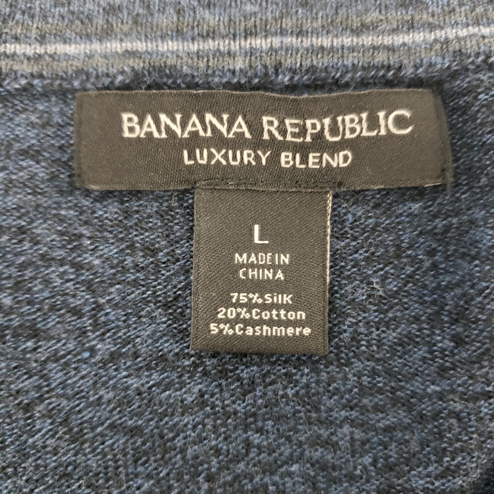 Banana Republic Banana Republic Sweater Silk Cotton Cashmere Luxury Blend L Size US L / EU 52-54 / 3 - 12 Thumbnail