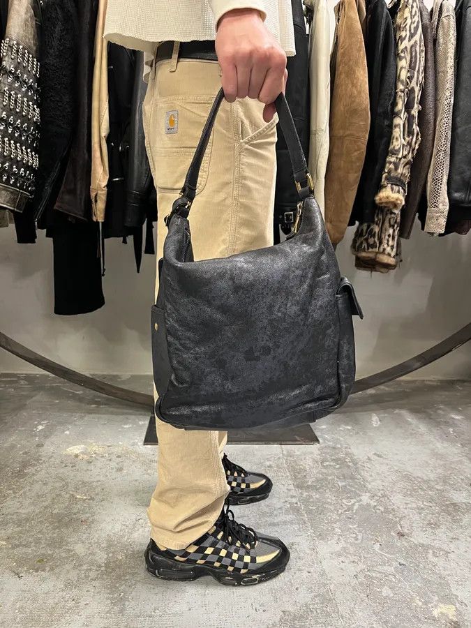 Yves Saint Laurent Yves Saint Laurent Metallic Blue Eroded Bag Size ONE SIZE - 2 Thumbnail