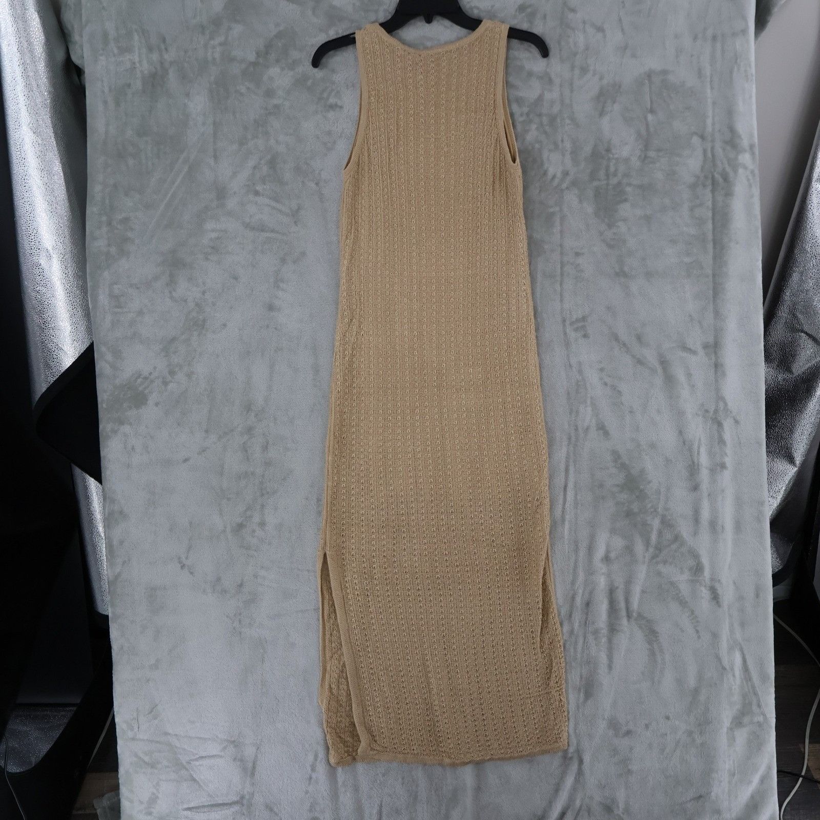 Lauren Ralph Lauren LRL Ralph Lauren Tan Crochet Sleeveless Midi Dress Womens L Size L / US 10 / IT 46 - 7 Thumbnail