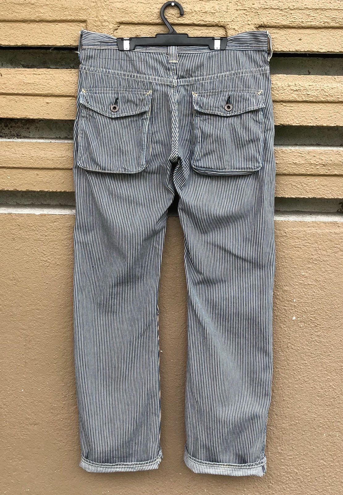 Japanese Brand Vintage TROUSERS MEN’S Striped Hikory Bush Pants Size US 32 / EU 48 - 11 Thumbnail