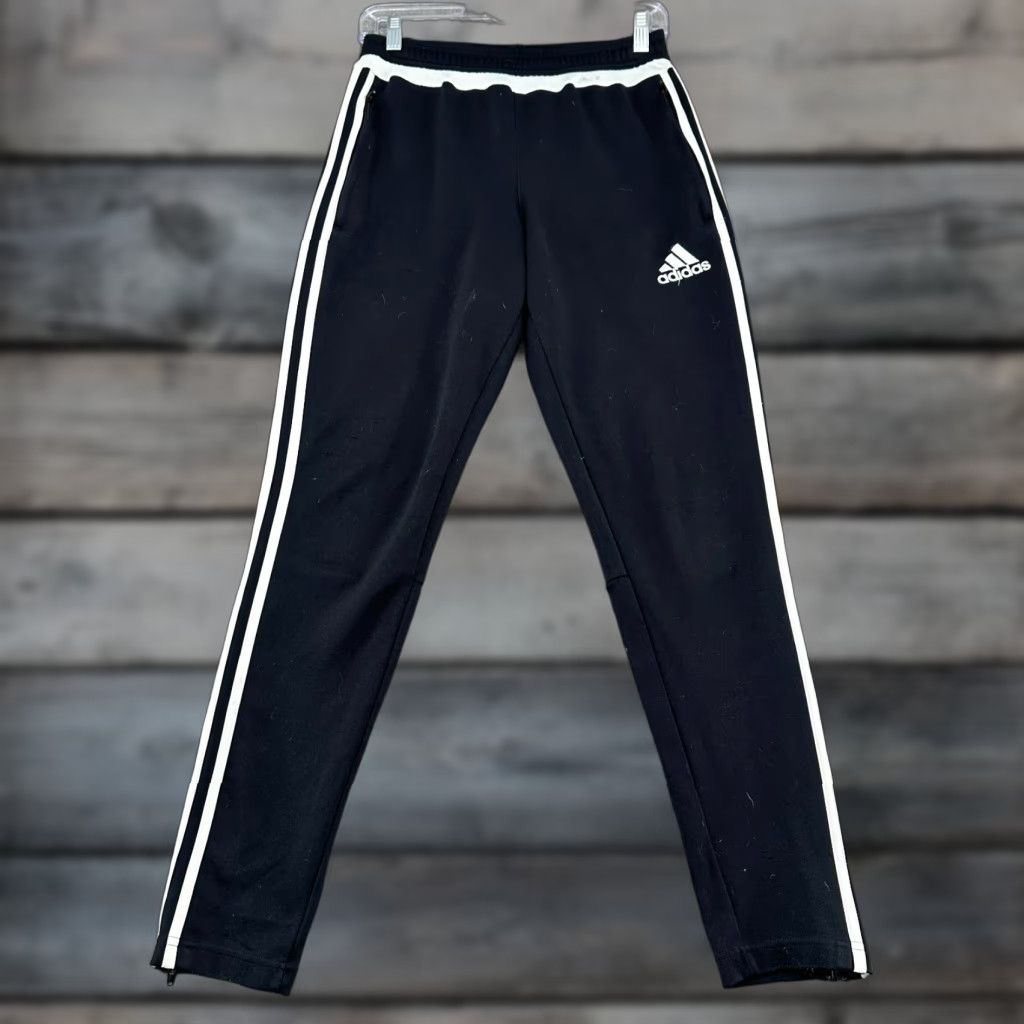 Adidas Adidas Pants Mens Small Black White Jogger Climacool Drawstring Logo Polyester Shirt? Size US 29 - 1 Thumbnail
