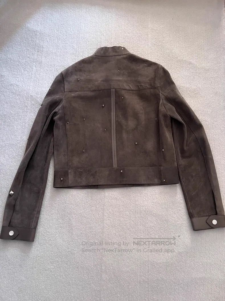 Hermes Hermes Showpiece Studs Suede Leather Jacket Size XS / US 0-2 / IT 36-38 - 4 Thumbnail