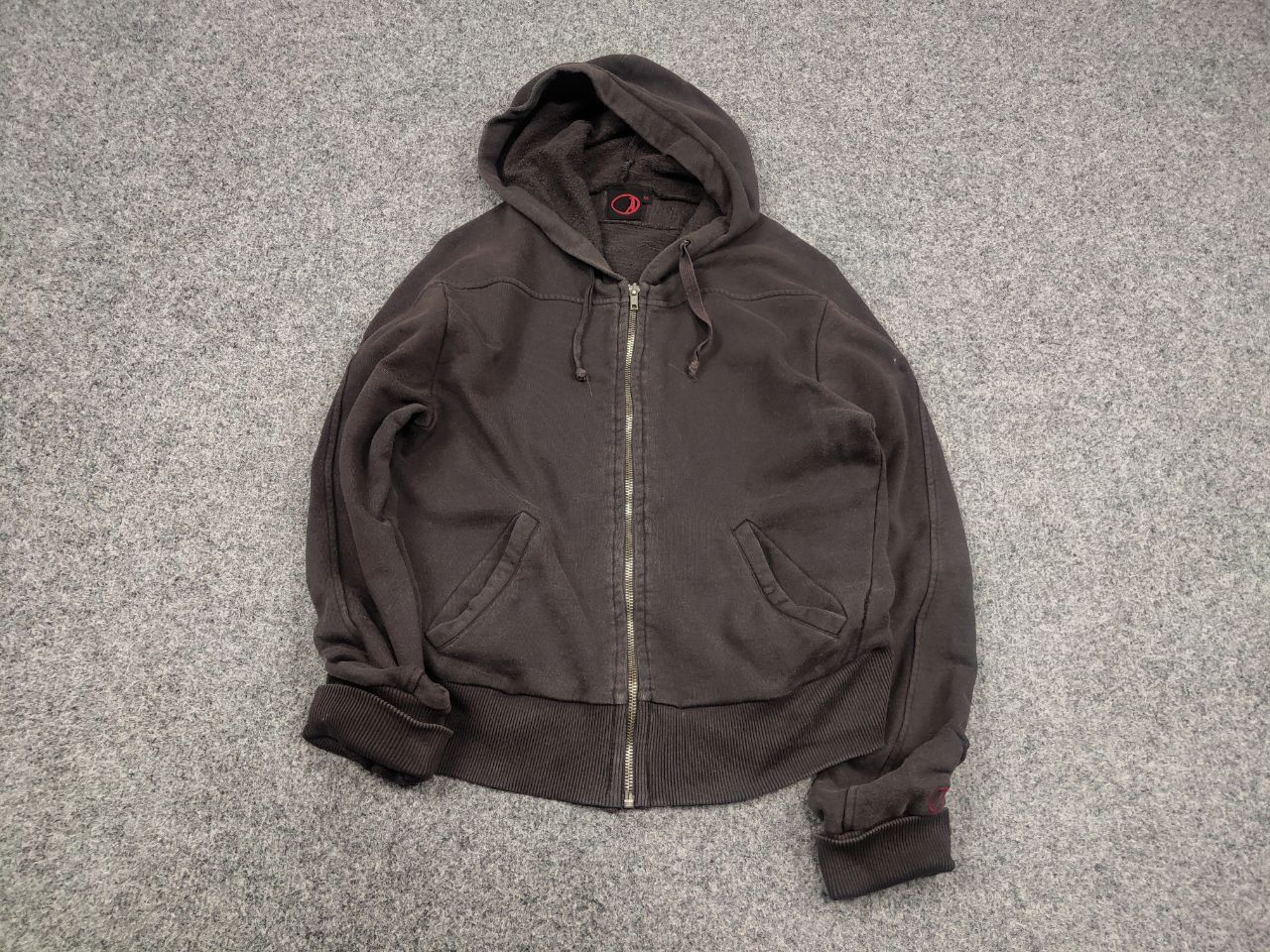 Engineered Garments Vintage 90's levis Engineered Brown faded Logo zip hoodie Size US S / EU 44-46 / 1 - 2 Thumbnail