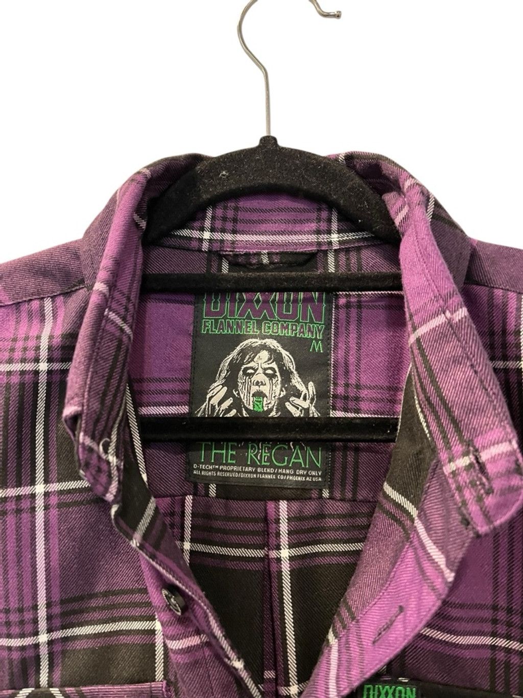 Dixxon Dixxon Flannel Regan Purple Plaid Exorcist Horror Shirt M Size US L / EU 52-54 / 3 - 5 Thumbnail