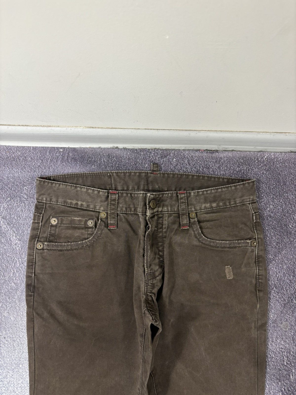 Dsquared2 Dsquared2 Women’s Brown Tapered Slim Fit Luxury Pants Jeans Size 32" / US 10 / IT 46 - 7 Thumbnail
