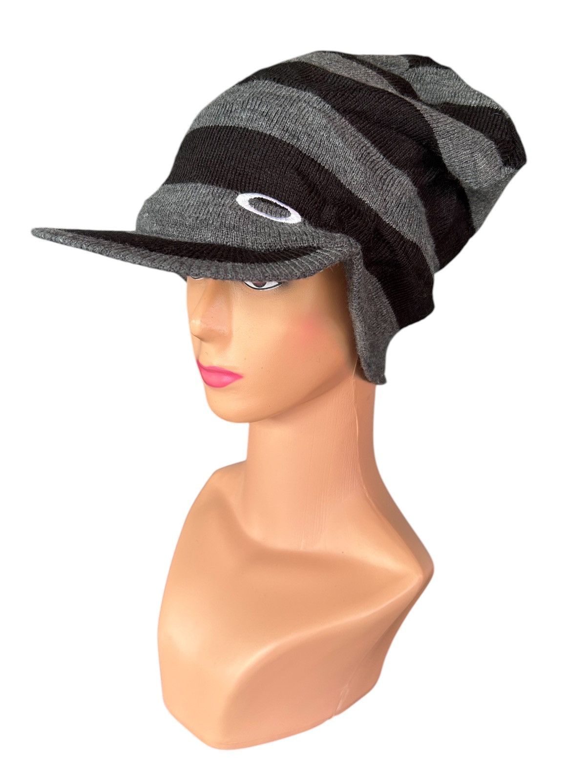 Japanese Brand × Oakley Vintage Oakley Stripe Big Hats Rare ☠️☠️ Size ONE SIZE - 1 Thumbnail
