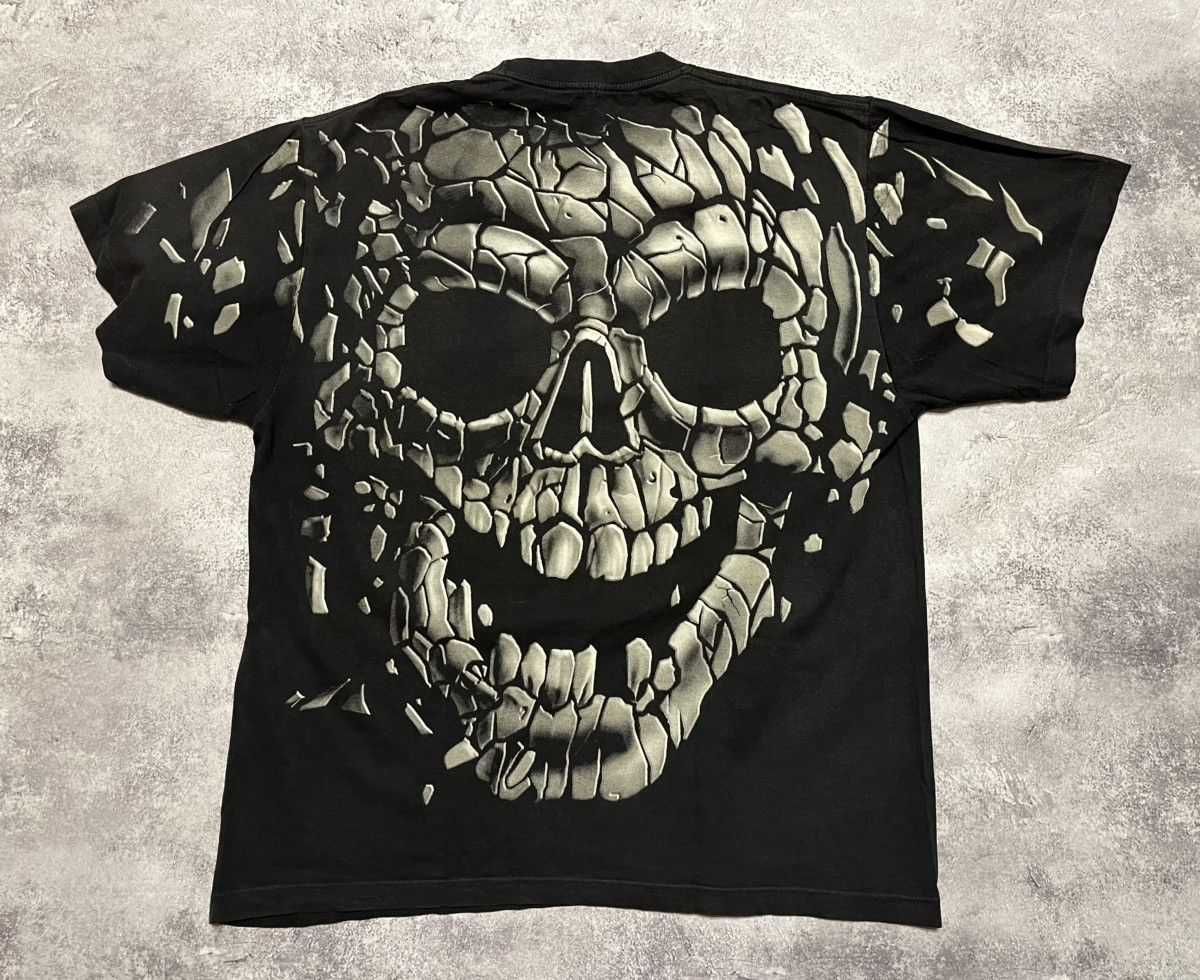 Liquid Blue Vintage Liquid blue two sided Stone Skull tee shirt Size US XL / EU 56 / 4 - 2 Thumbnail