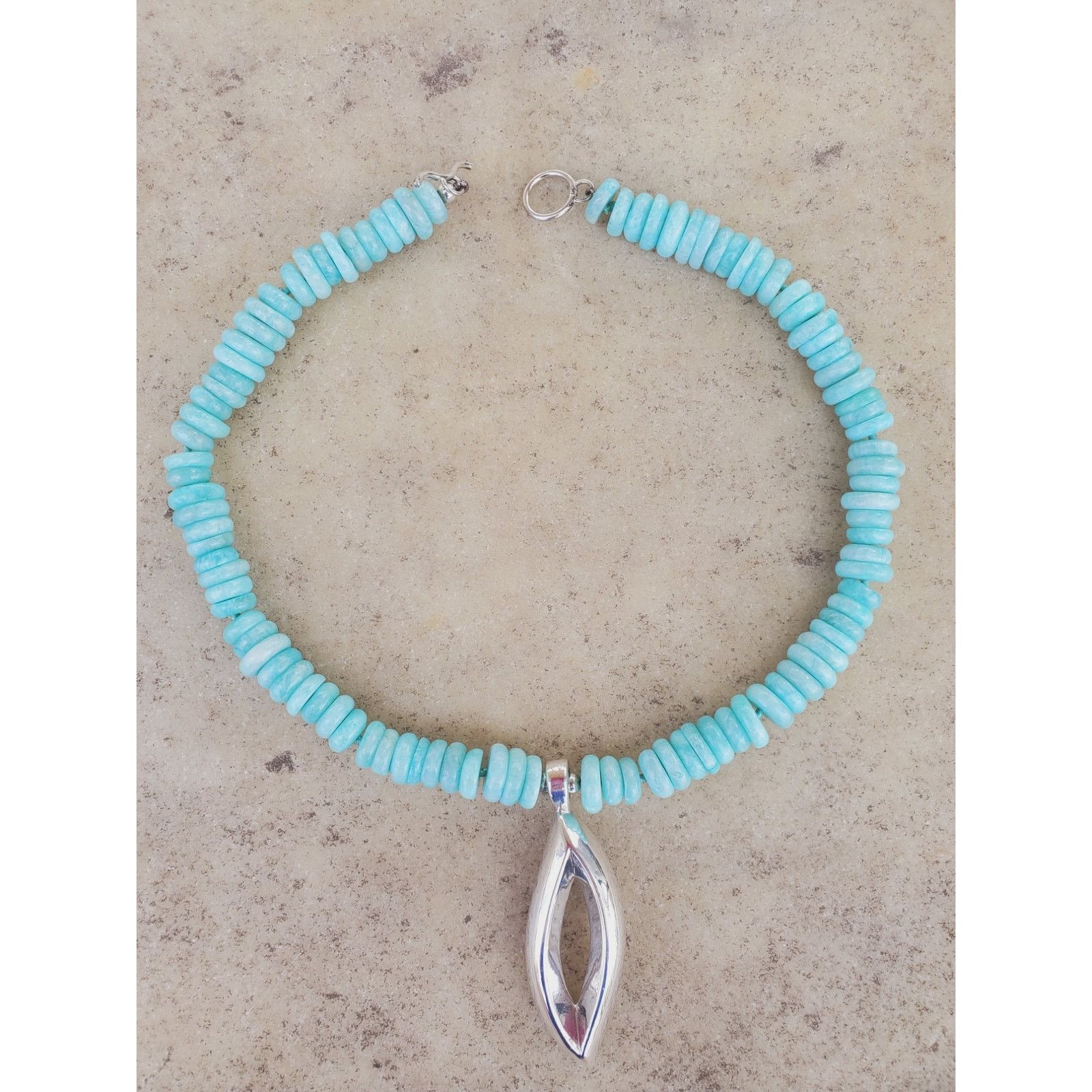 Jewelry Simon Sebbag Designs Amazonite Necklace 925 Sterling Silver Size ONE SIZE - 2 Thumbnail