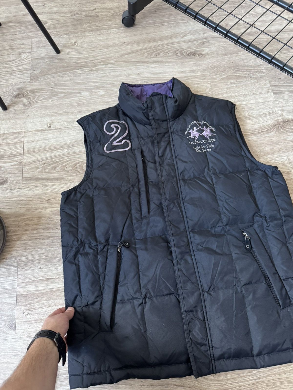 La Martina Vintage Y2K La Martina Puffer Down Vest Size US L / EU 52-54 / 3 - 3 Thumbnail