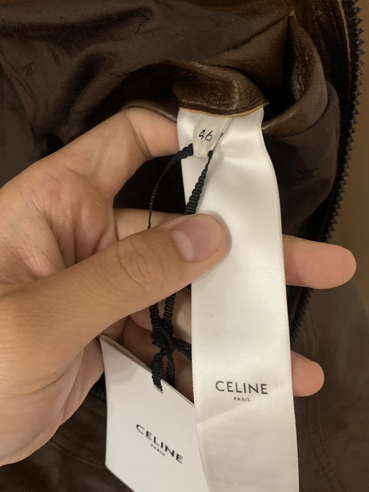 Celine Celine 2023FW Western Brown Lambskin Blouson Zip Jacket Size US S / EU 44-46 / 1 - 5 Thumbnail