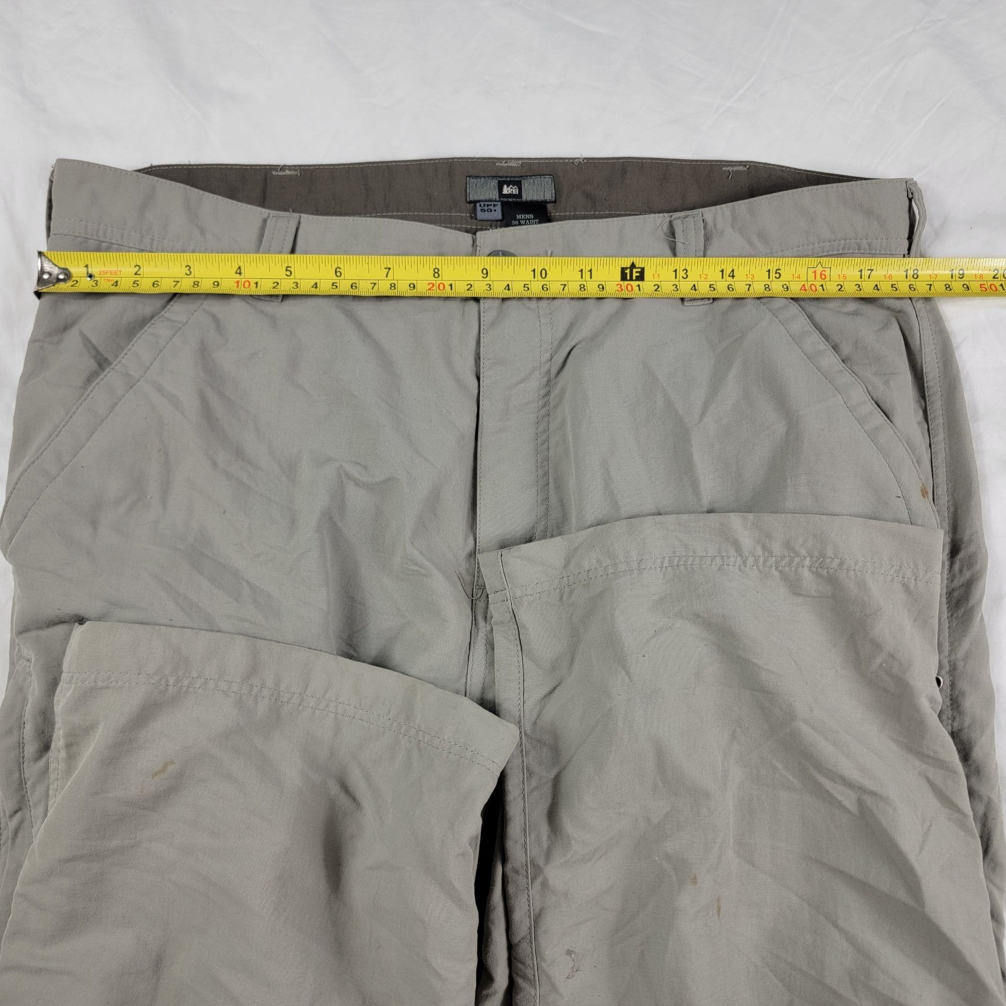 Rei REI Mens Nylon Pants 36W 32L Gray UPF 50+ Lightweight Outdoo Size US 36 / EU 52 - 9 Thumbnail