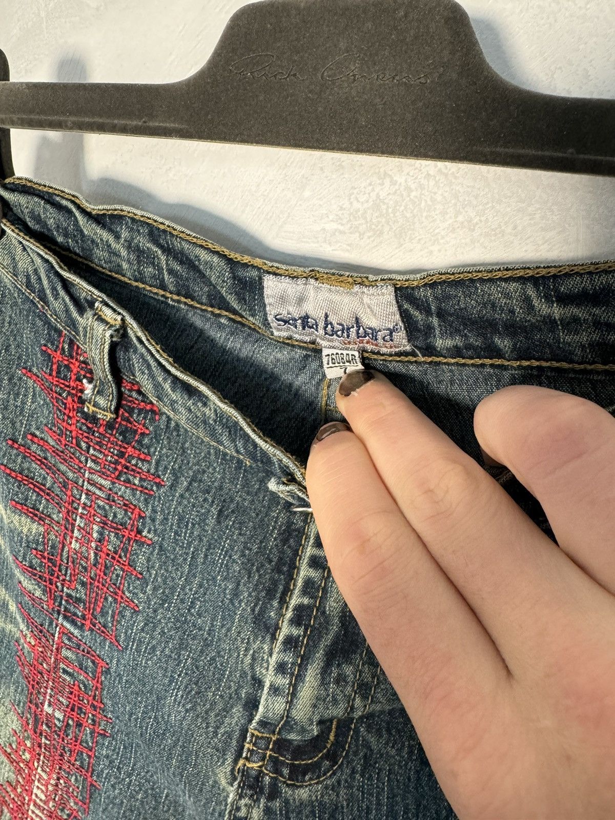 Japanese Brand Santa Barbara Bootcut Denim Jeans Red Thread Avant Garde Size US 28 / EU 44 - 4 Thumbnail