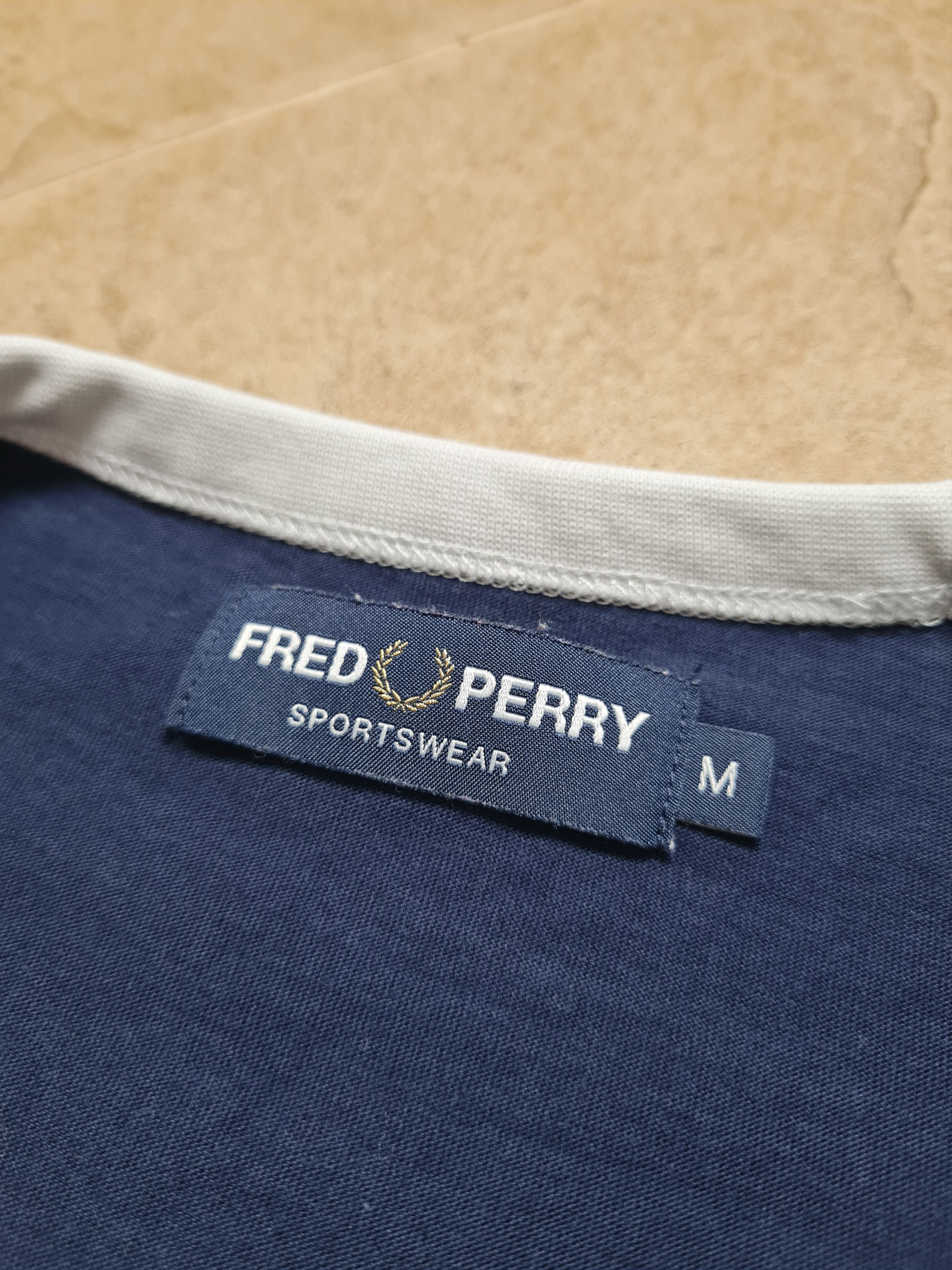 Fred Perry T-shirts Mens Fred Perry Ringer Blue White Size M Vintage Size US M / EU 48-50 / 2 - 15 Thumbnail