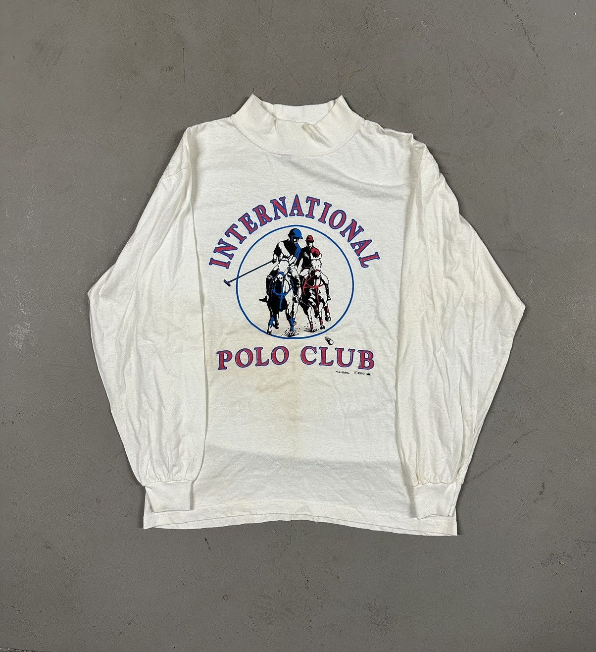 Vintage Vintage 1990 International Polo Club Tee Size Medium Size US M / EU 48-50 / 2 - 1 Thumbnail