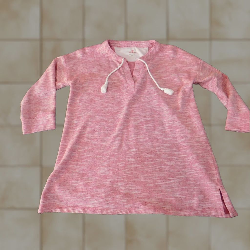 Talbots Talbots Womens Sweater Pullover PS Petite Pink Solid Round Neck Long Sleeve Casual Modern Knit Pullover Cotton Polyester Stretch Mens? Size S / US 4 / IT 40 - 1 Thumbnail