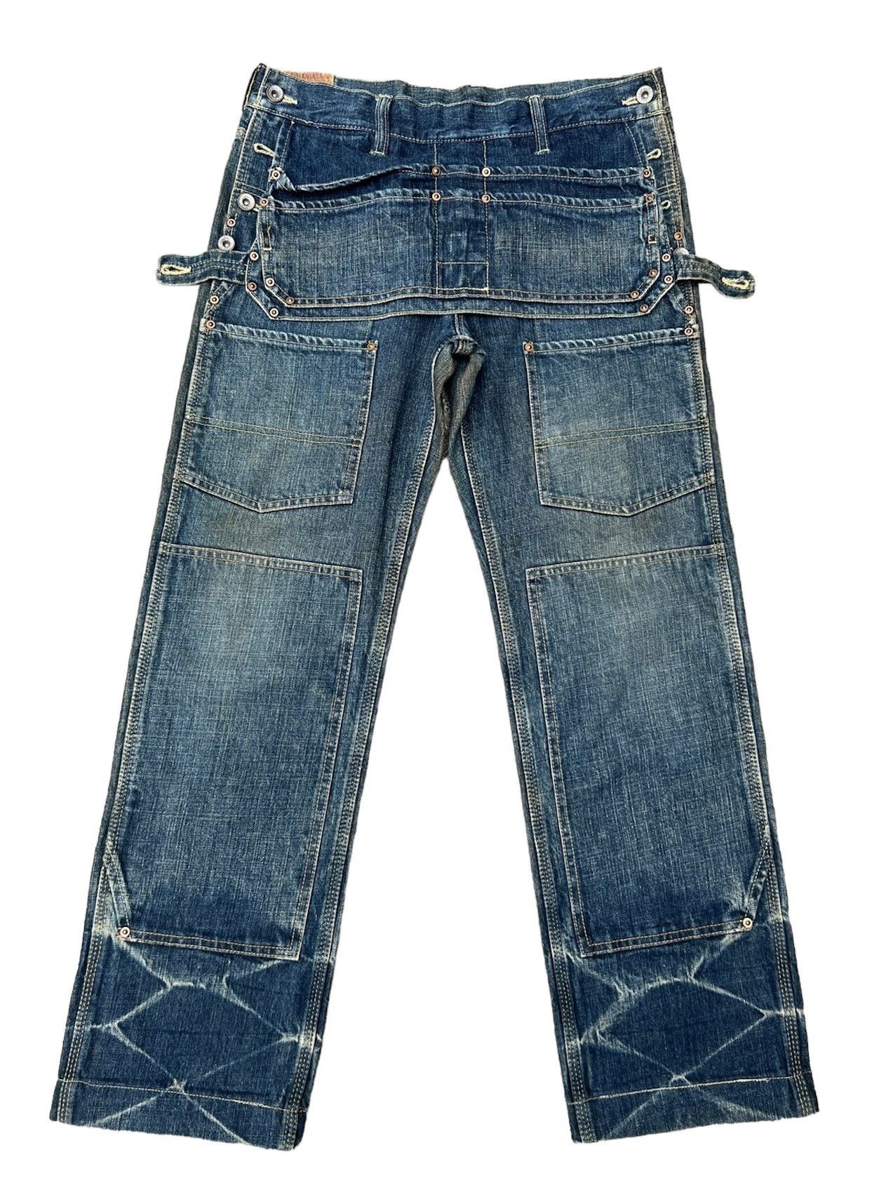 Vintage Vintage MEDICAL BRANCH Japan Heavy Denim Dirty Work Jeans Size US 30 / EU 46 - 1 Thumbnail