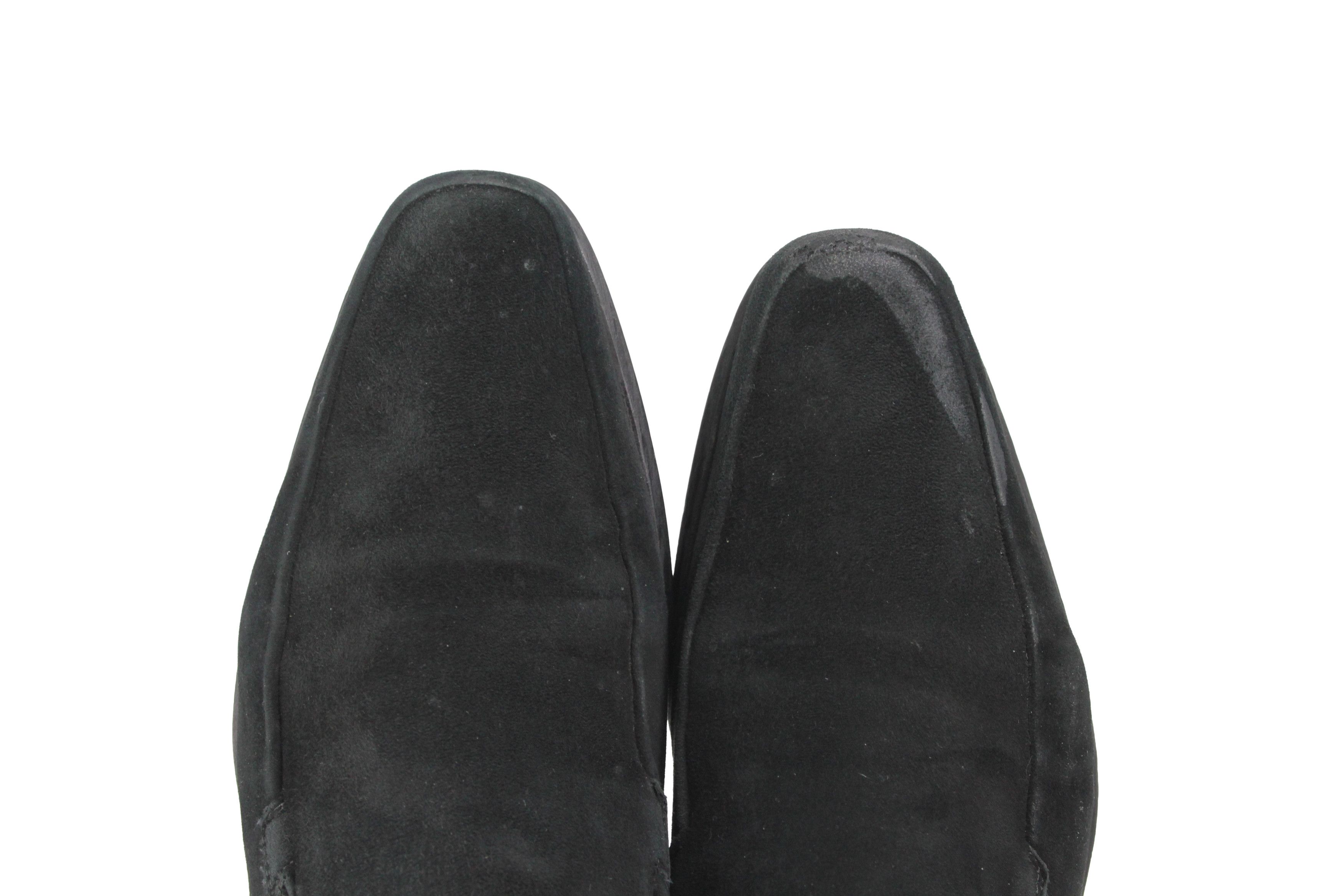 Gianfranco Ferre 90S Logo Suede Loafers Vintage Size US 9 / IT 39 - 5 Thumbnail