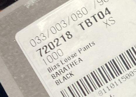 Balenciaga o1in1g0125 Bias Loose Pant in Black Size 25" / US 0 / IT 36 - 5 Thumbnail