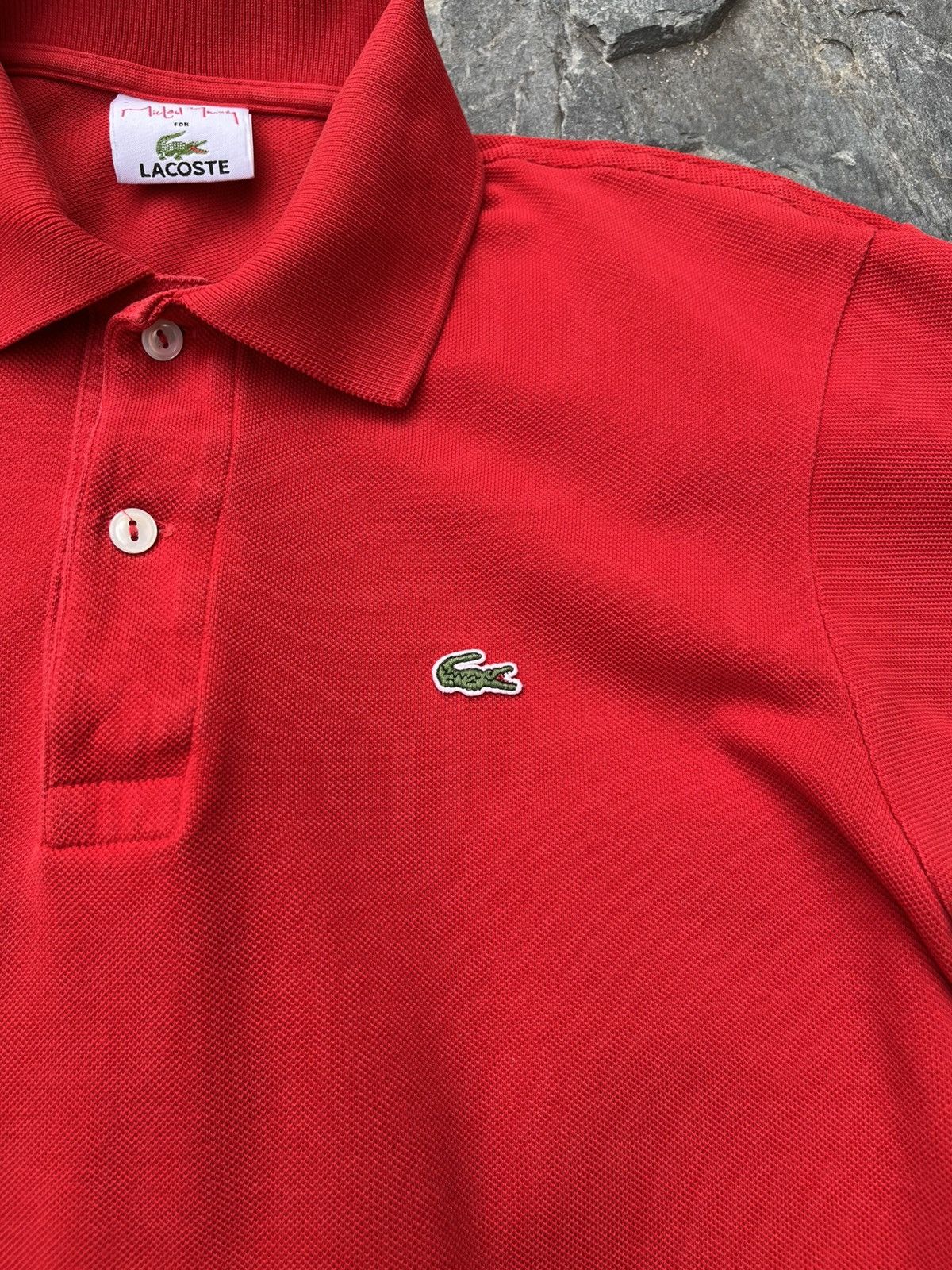 Lacoste × Vintage Vintage Lacoste x Michael Young patterned polo t-shirt tee Size US M / EU 48-50 / 2 - 12 Thumbnail