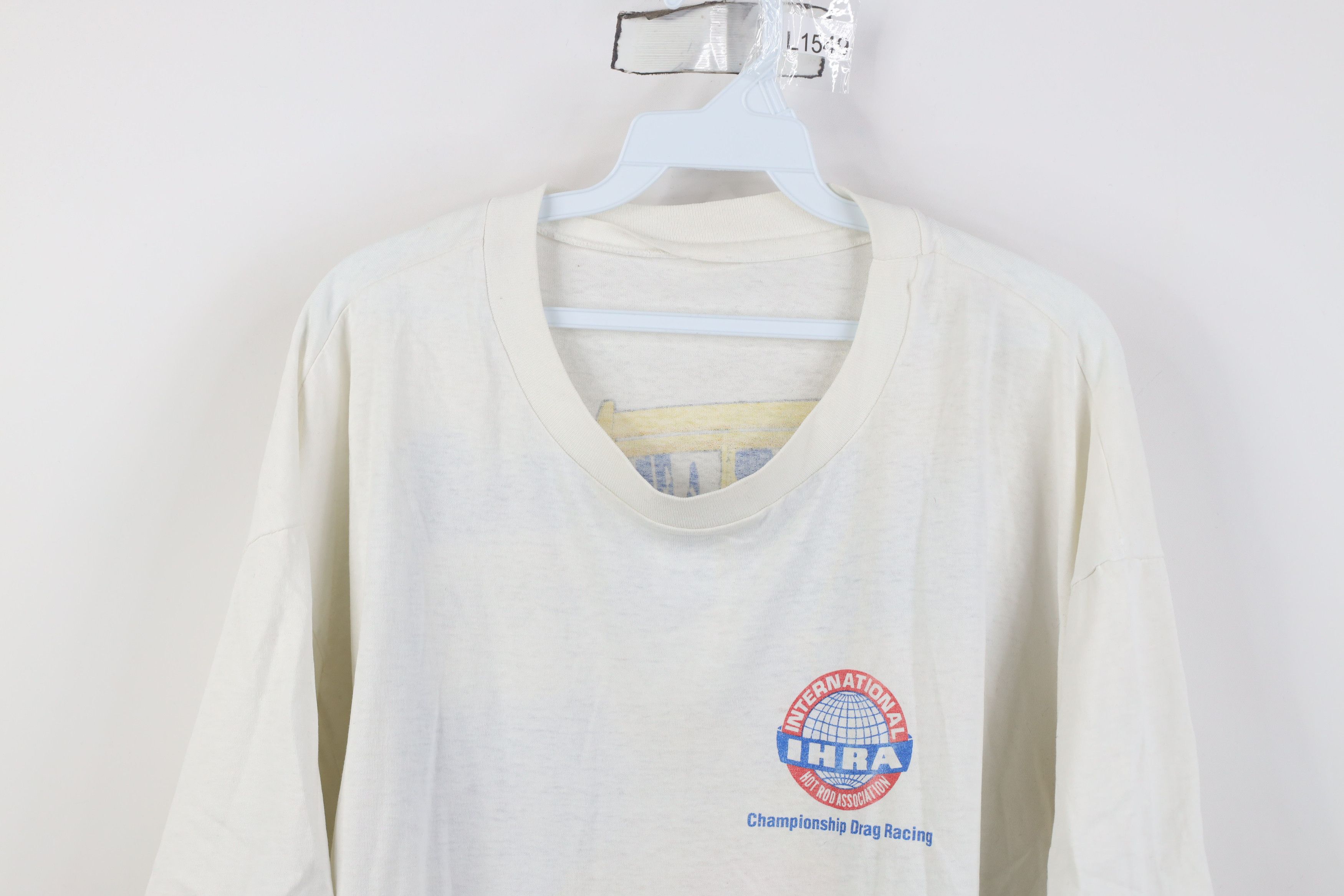 Vintage Vintage 90s Print IHRA Championship Drag Racing T-Shirt USA Size US XL / EU 56 / 4 - 2 Thumbnail
