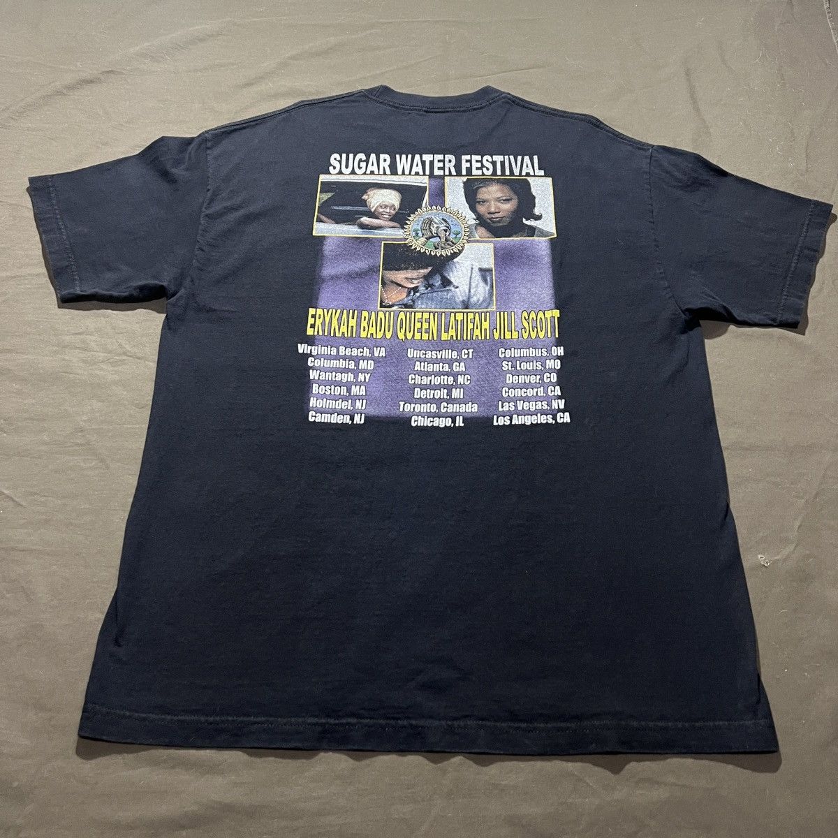Rap Tees VTG SugarWaterFest Erykah Badu Latifah Jill Scott R&B Hiphop Size US XL / EU 56 / 4 - 5 Thumbnail