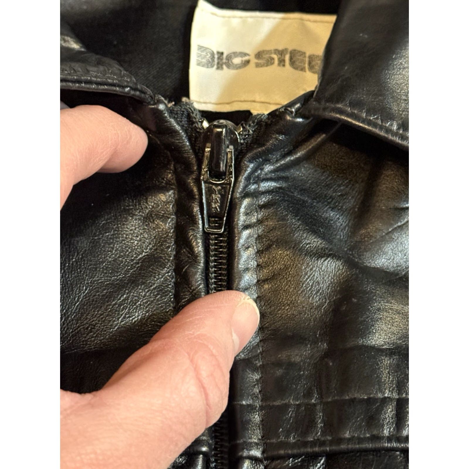 Vintage VINTAGE Big Steel Man Bomber Jacket Leather Satin Lined 80s Punk Biker 40 Canada Mens Size 40 Black Modern Regular Shirt? Size US XXS / EU 40 - 5 Thumbnail