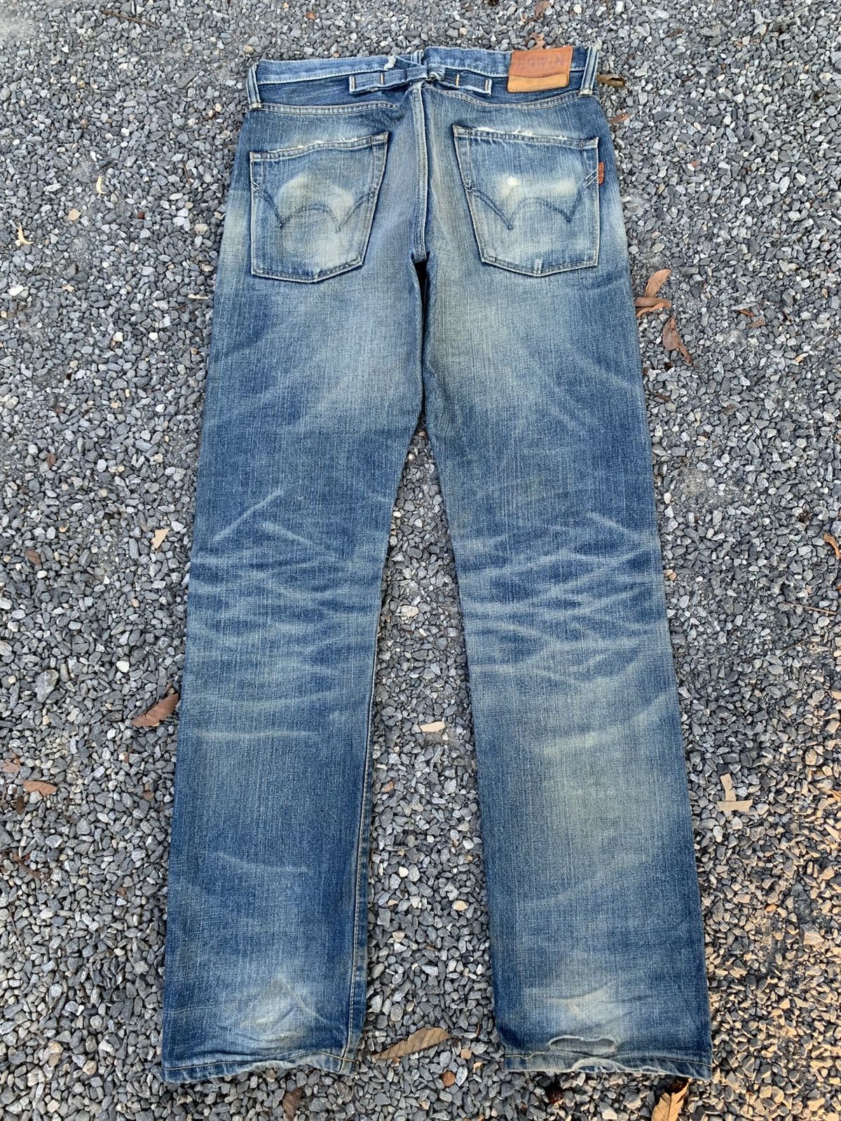 Edwin VINTAGE EDWIN SELVEDGE BUCKLE BACK RUSTY DISTRESSED DENIM Size US 33 - 1 Thumbnail