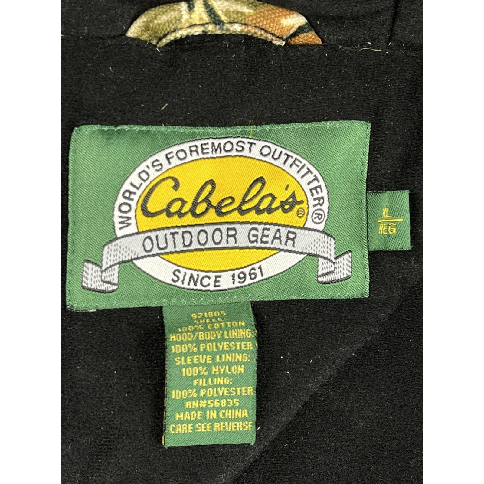 Vintage Cabelas Mens Canvas Camo Jacket XL Insulated Hunting 3D Quilted Seclusion Coat Size US XL / EU 56 / 4 - 4 Thumbnail