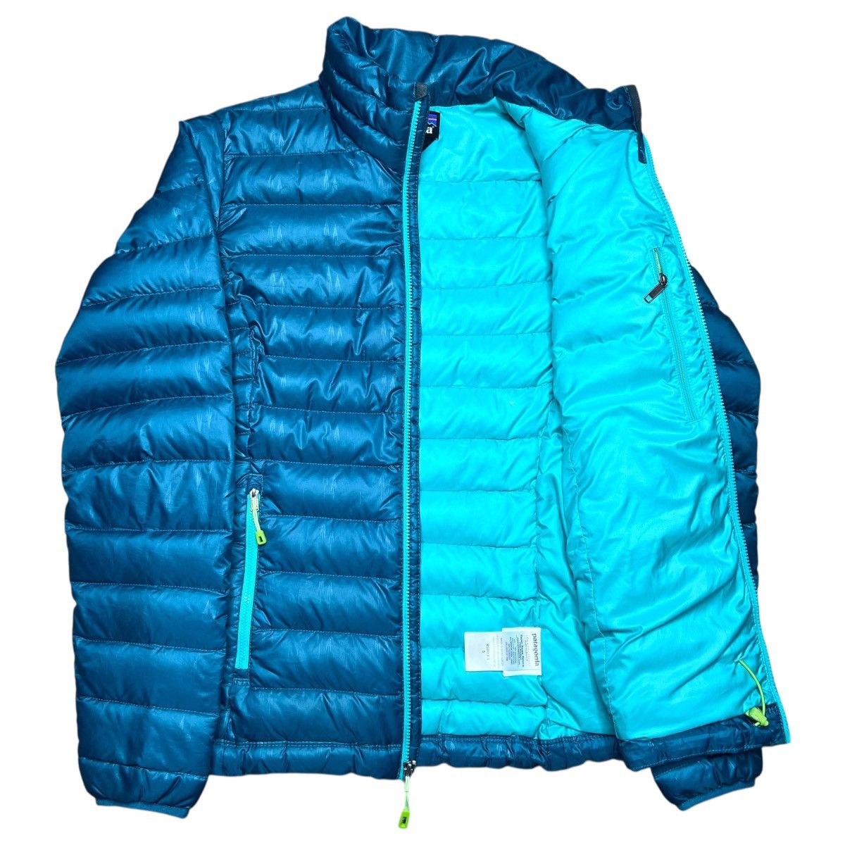 Patagonia Patagonia Women’s Style #84683 Down Teal Zip Puffer Jacket Size S / US 4 / IT 40 - 2 Thumbnail