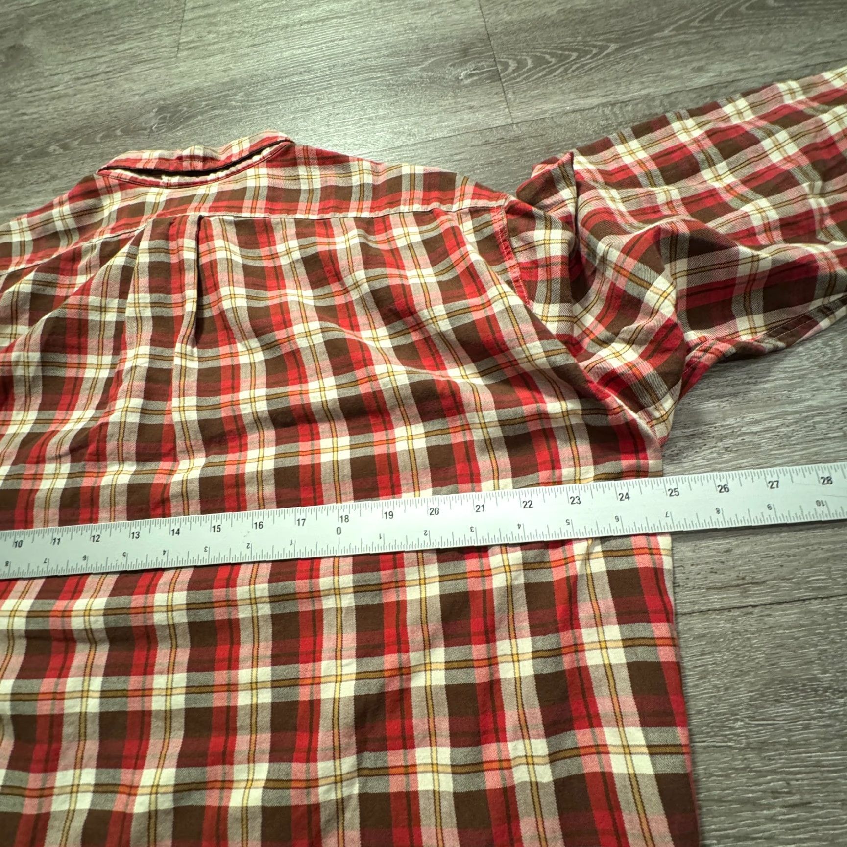J.Crew VINTAGE J.CREW SHIRT Mens L Plaid Oarsman Flannel Button-Up Cotton Adult Size US L / EU 52-54 / 3 - 7 Thumbnail