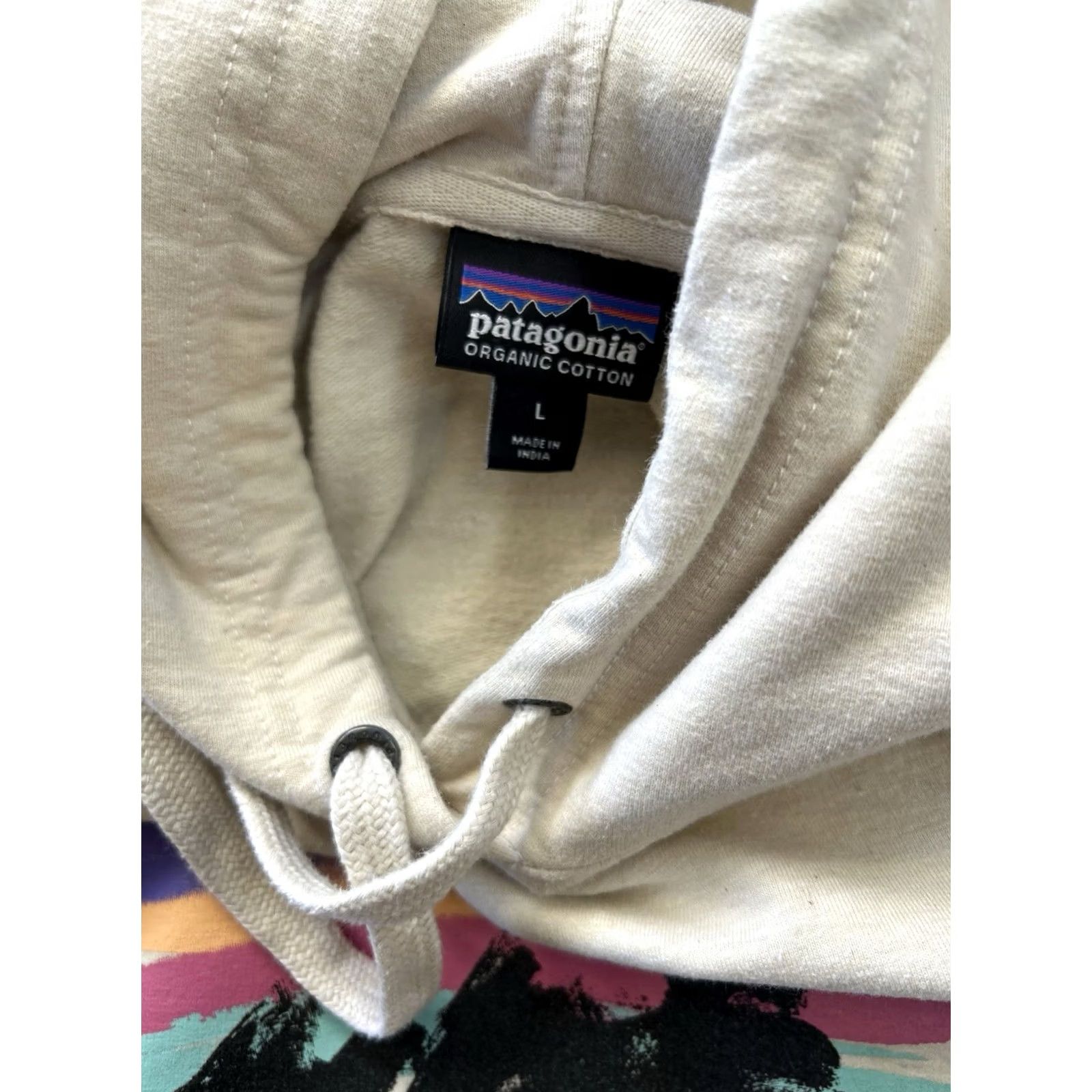 Patagonia Patagonia Hoodie Womens L White Cream Free Hand Fitz Roy Ahnya Graphic Pullover Activewear Outdoors Size L / US 10 / IT 46 - 4 Thumbnail